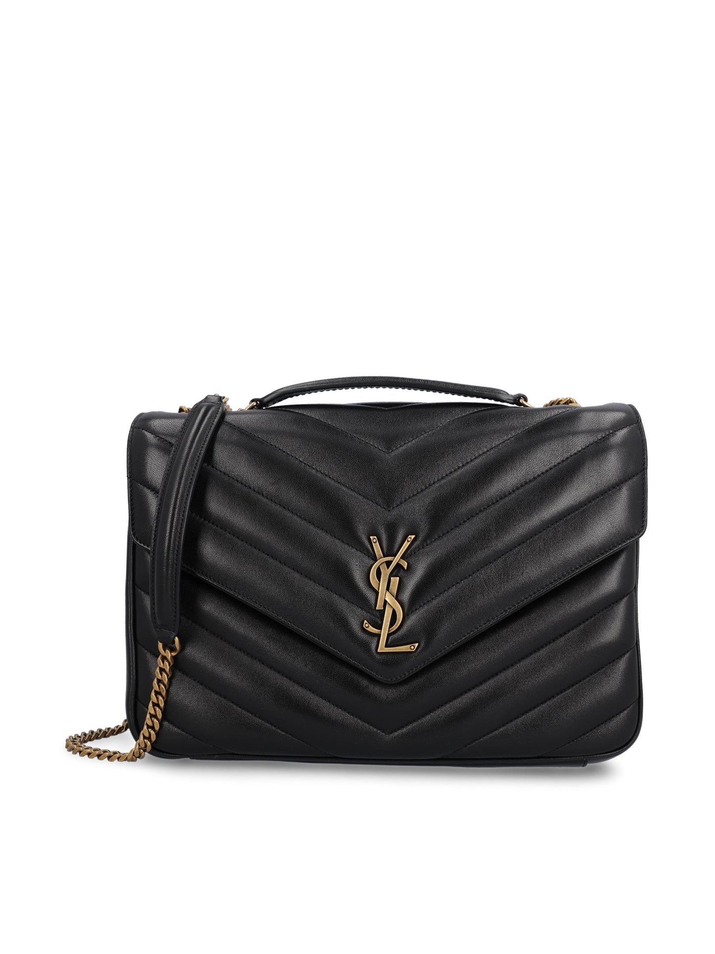 Borsa LOULOU large in pelle di agnello trapuntata 803541 AAEAX1000 SAINT LAURENT 