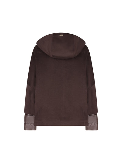 Giacca in Cashmere con Cappuccio e Dettagli Trapuntati GI000334D 381268800 HERNO 