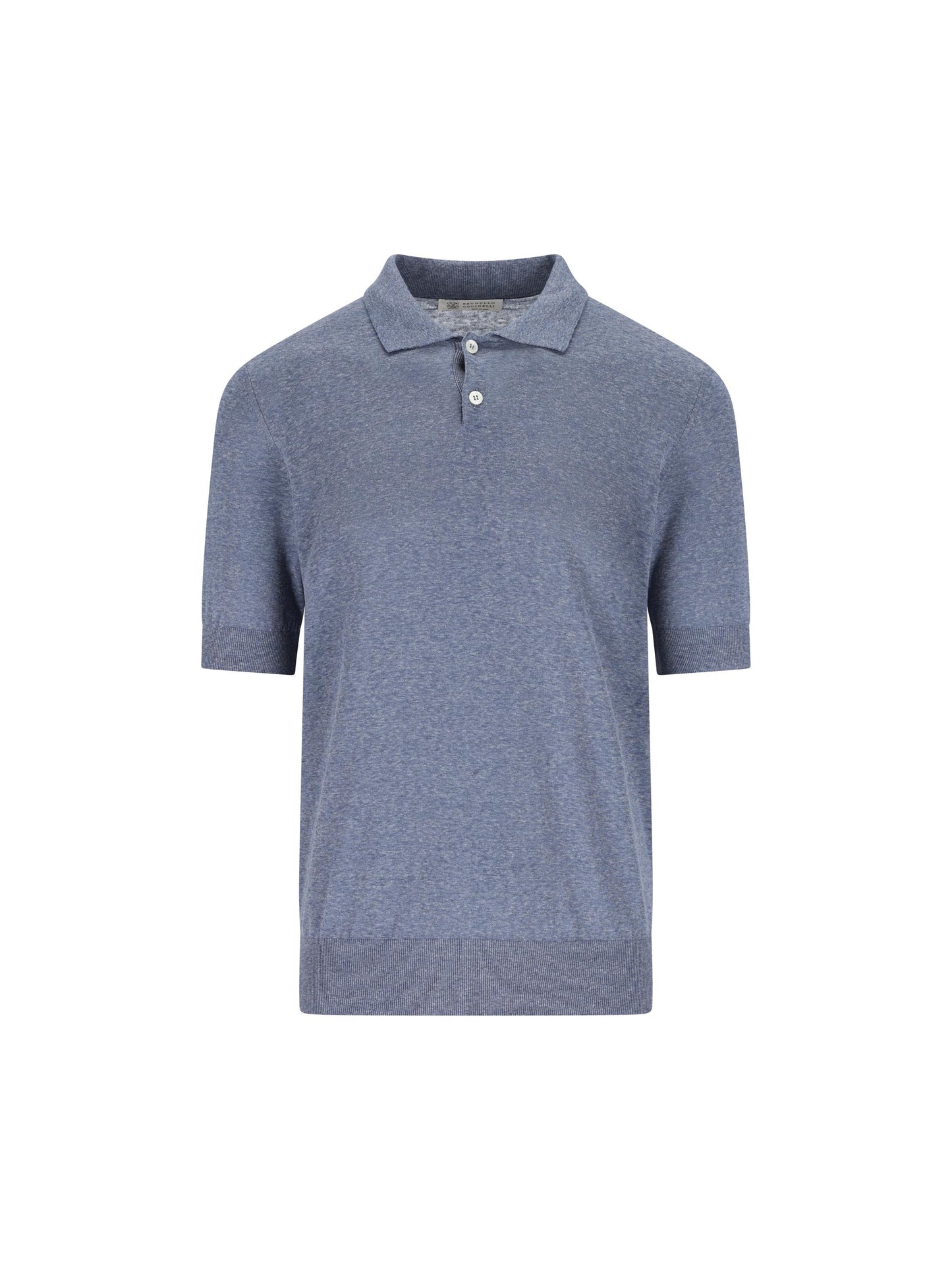 Polo realizzata in lino e seta. MSL806105 C7860 BRUNELLO CUCINELLI 