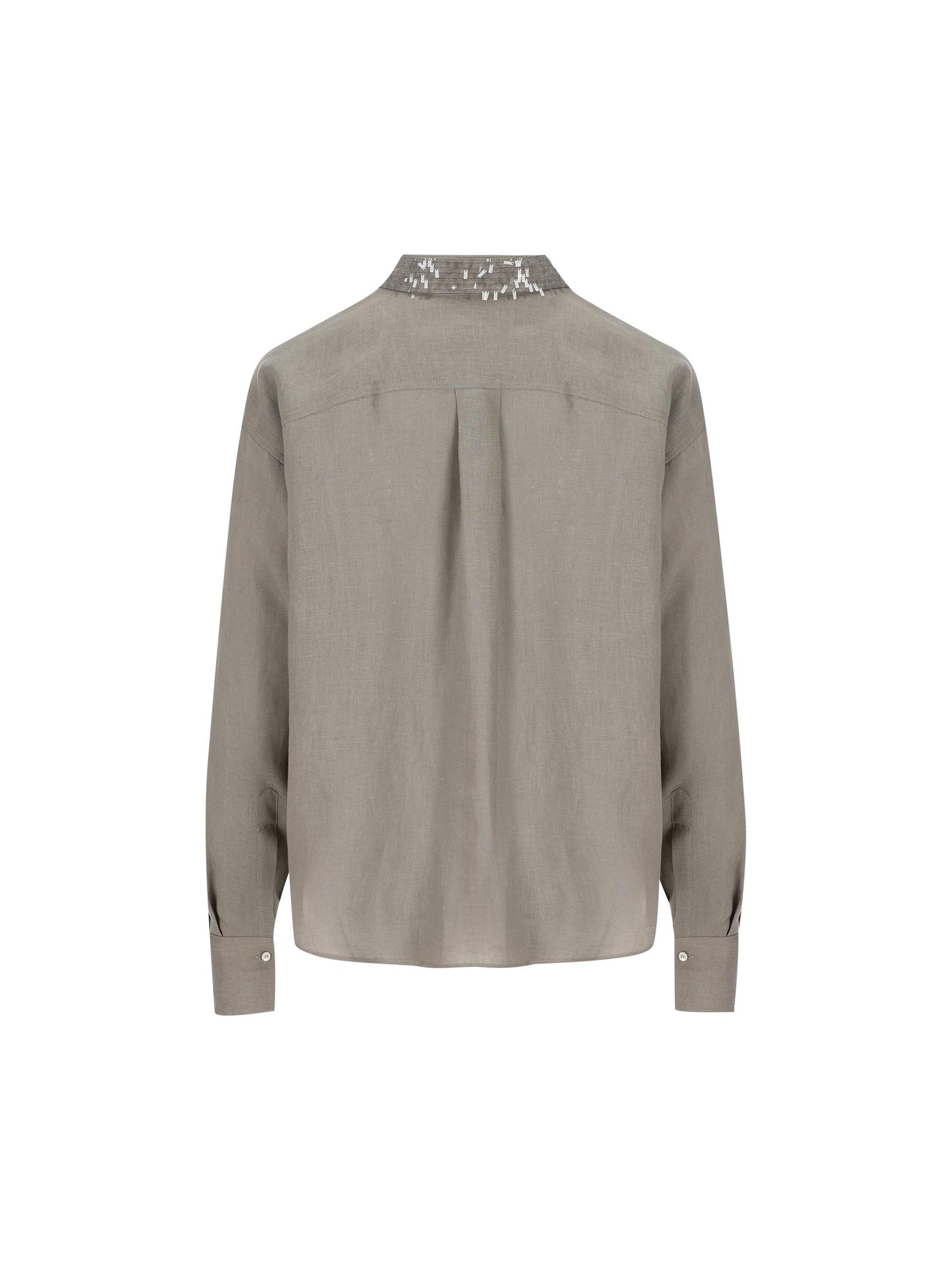 Camicia realizzata in lino. MA698RH306 C1063 BRUNELLO CUCINELLI 