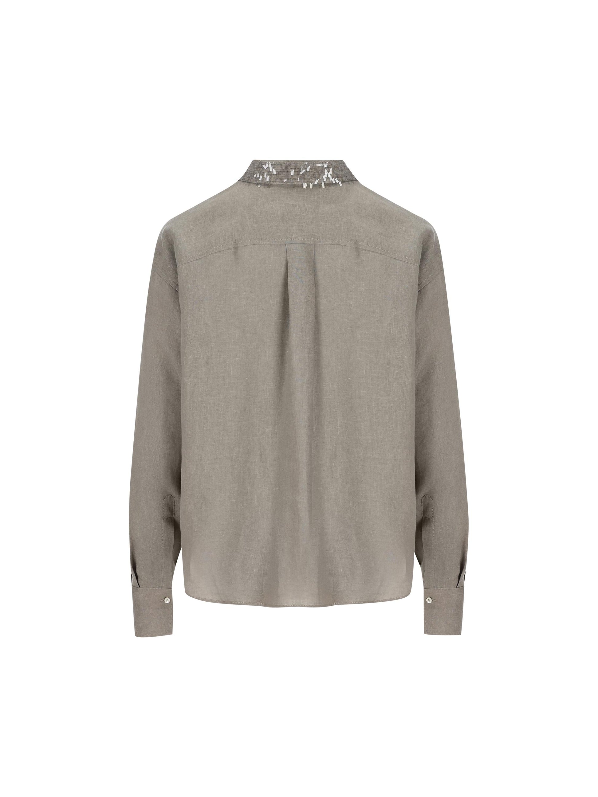 Camicia realizzata in lino. MA698RH306 C1063 BRUNELLO CUCINELLI 