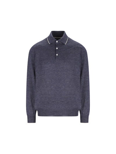Polo realizzata in cashmere e seta. MHS805905 CKL07 BRUNELLO CUCINELLI 
