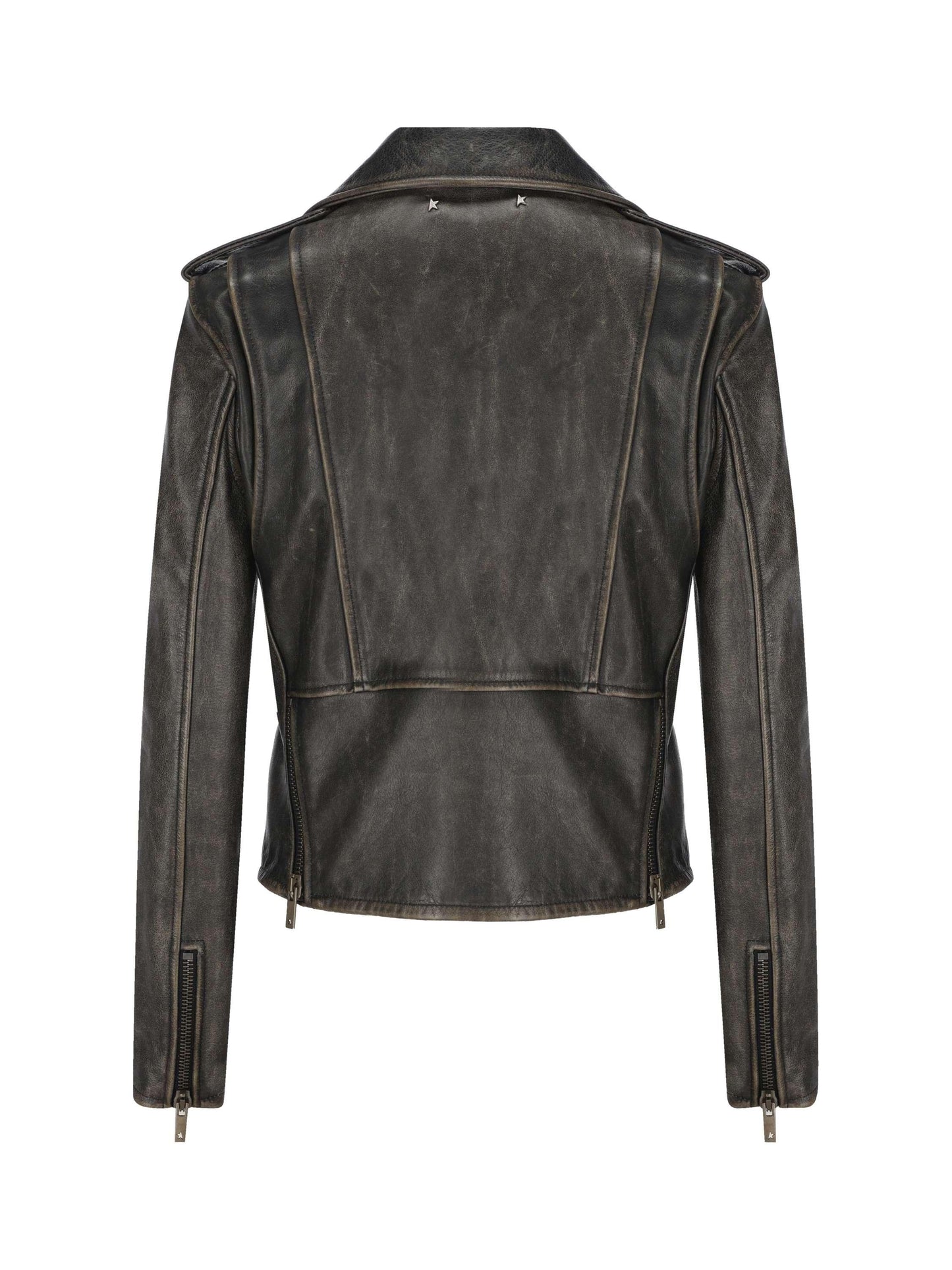 Chiodo in pelle. GWP00848 P00064790100 GOLDEN GOOSE 