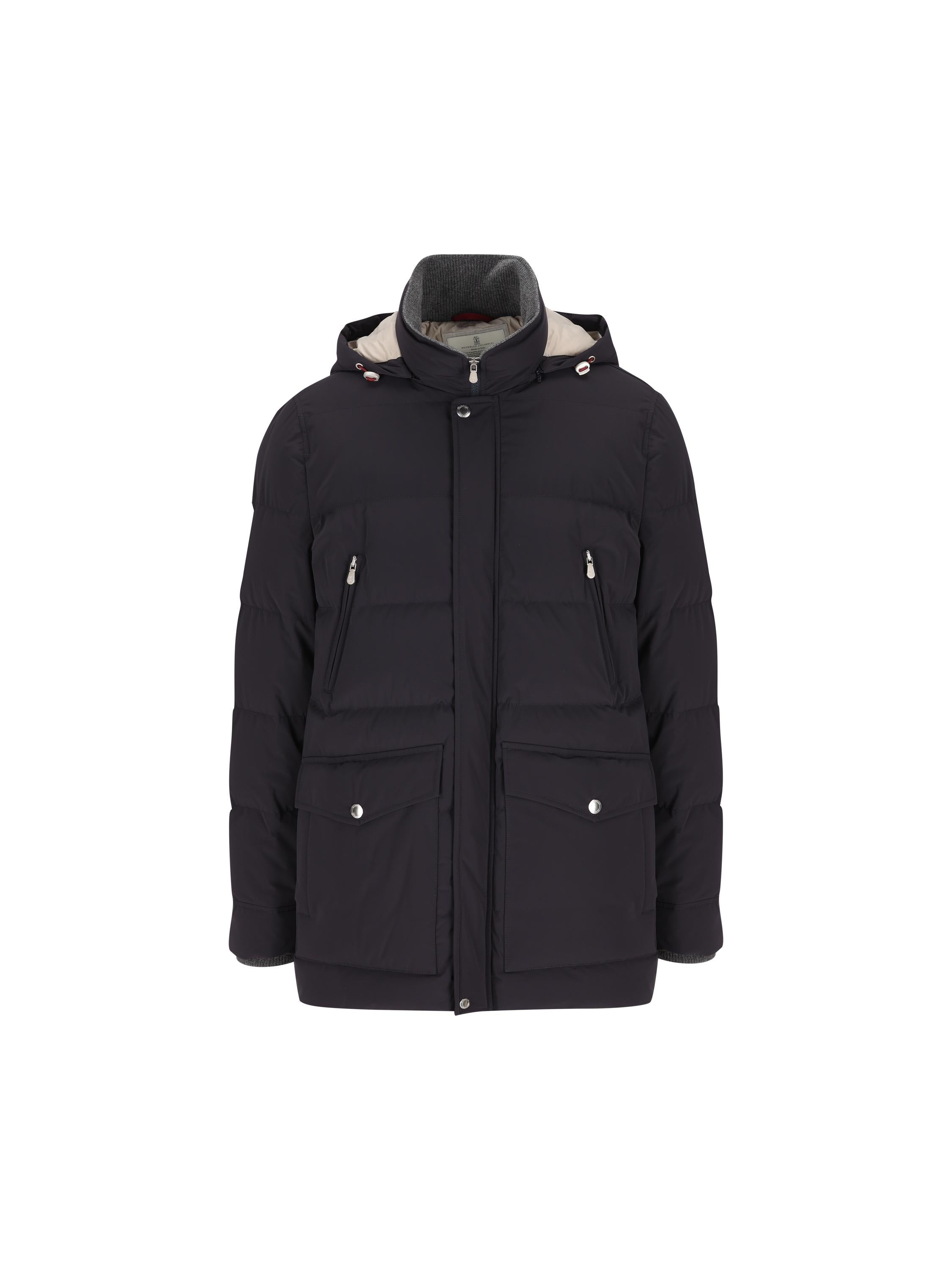 BRUNELLO CUCINELLI ダウンジャケット M ブラック Brunello Cucinelli Quilted Down Jacket – Franzkraler.com