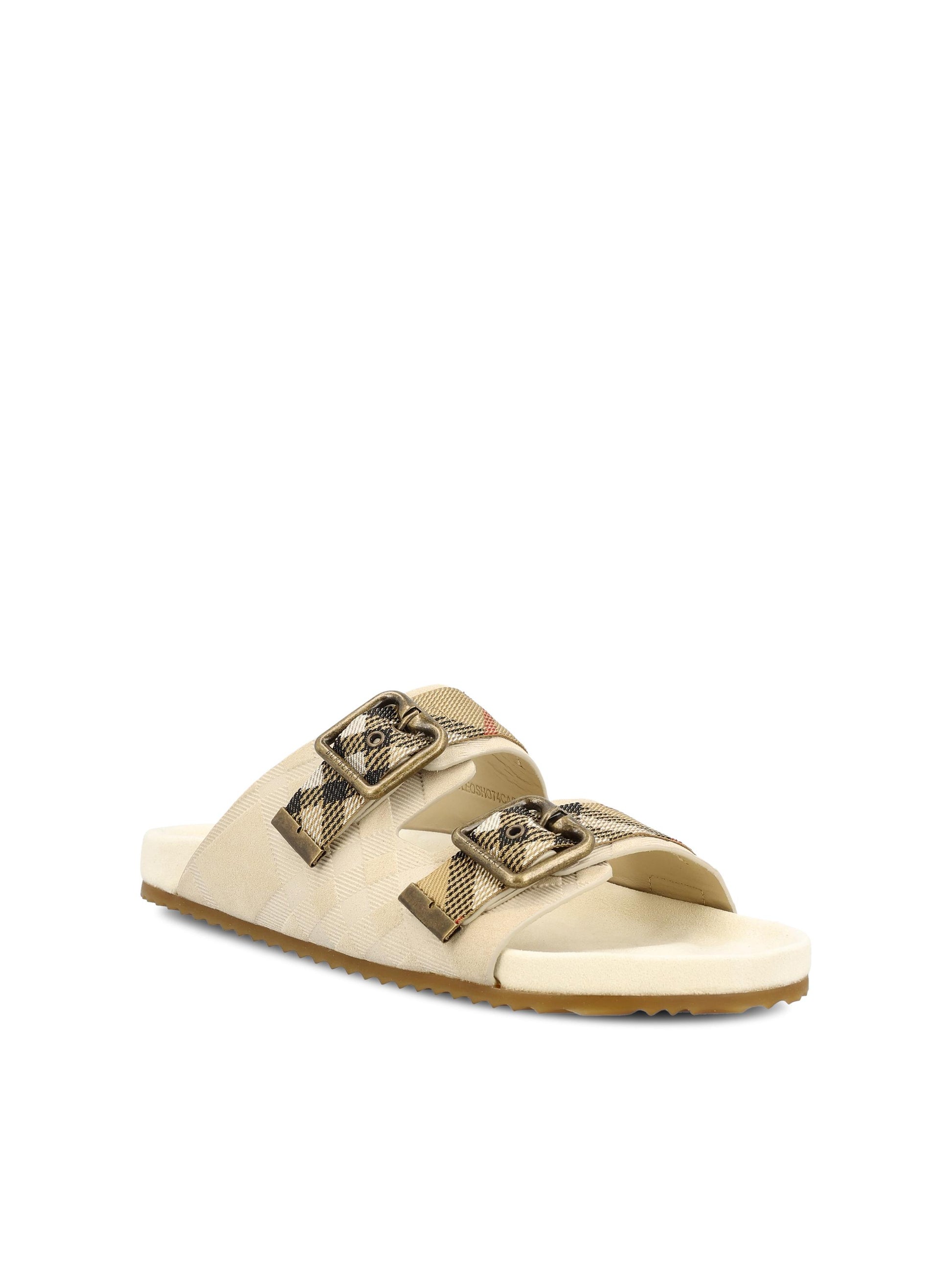 Sandali realizzati in pelle di vitello scamosciata. 8118612 C2918 BURBERRY 