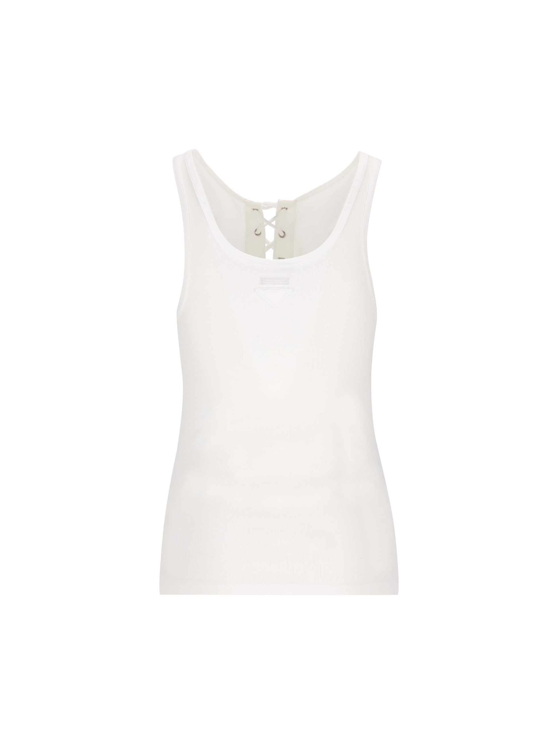 Top realizzato in cotone. 39603 10Z0F0009 PRADA 