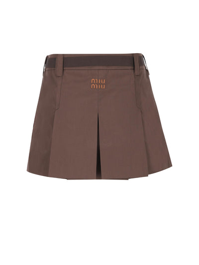 Minigonna realizzata in cotone. MG2485 12NSF0324 MIU MIU 