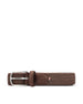 Cintura realizzata in pelle conciata al vegetale. LBFLOBRO B10-100580 LA BOUCLE 