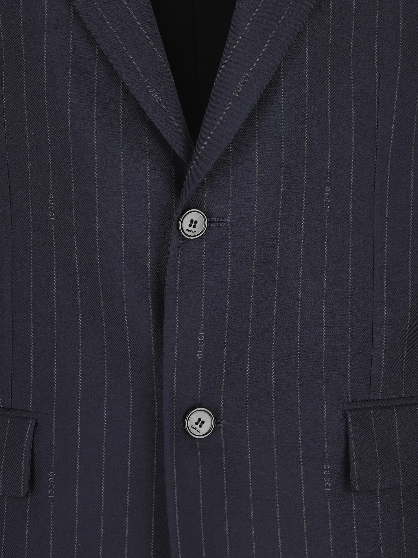 Giacca realizzata in lana gessata. 846711 ZAS7A4405 GUCCI 