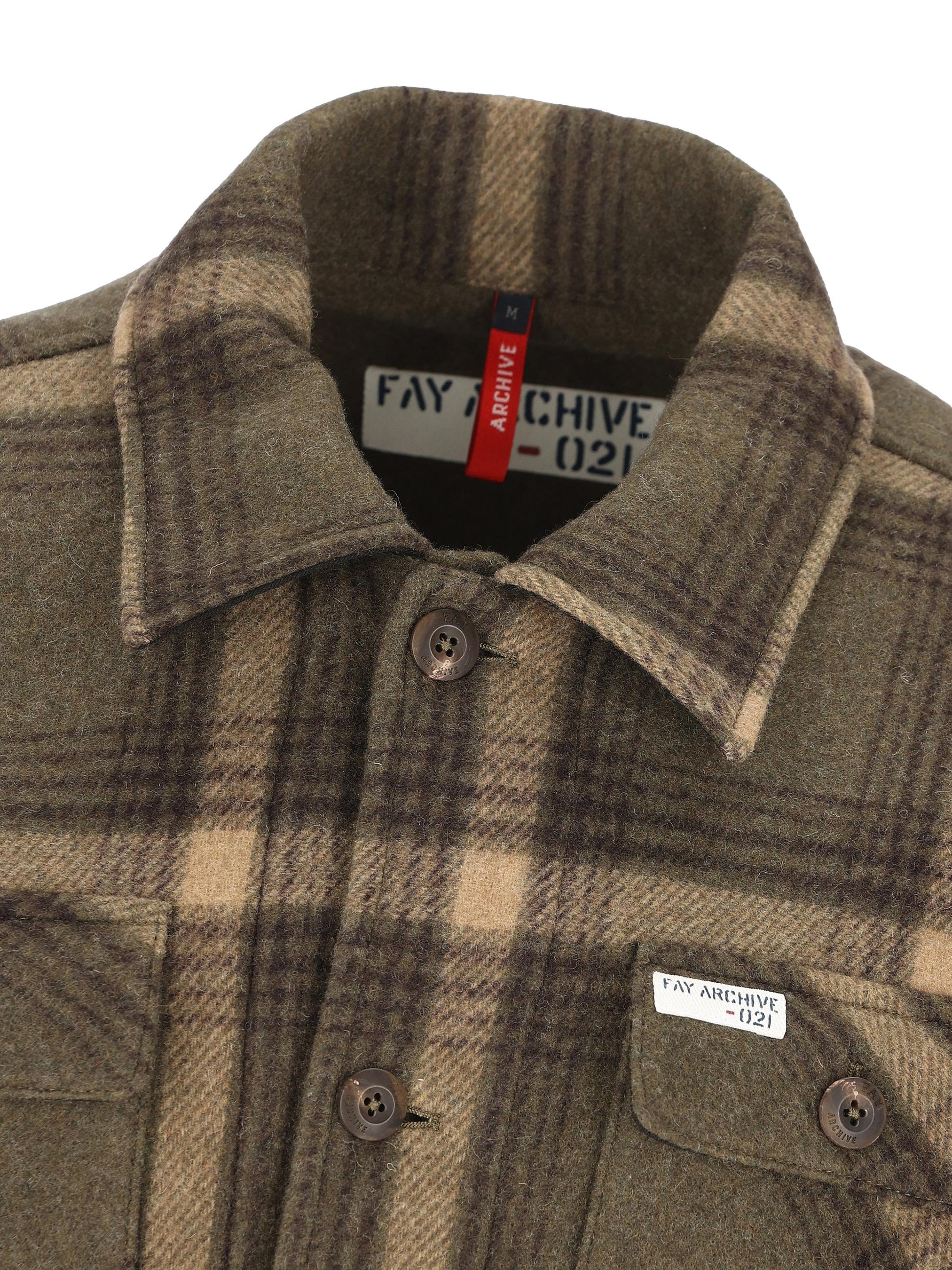 Camicia realizzata in lana. MAM04512820XRH V607 FAY 