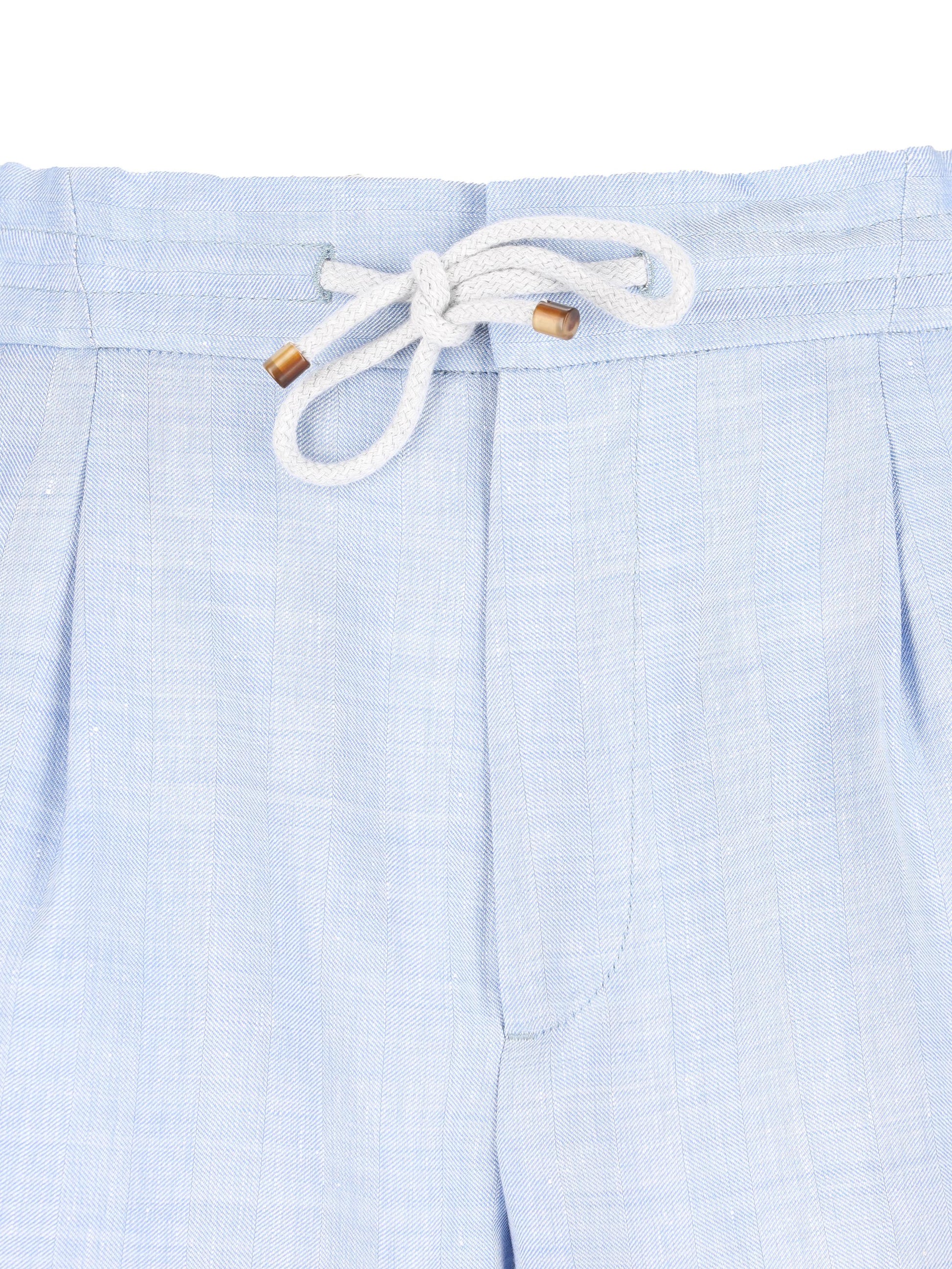 Shorts realizzati in lino e lana. MZ408U0020 C024 BRUNELLO CUCINELLI 