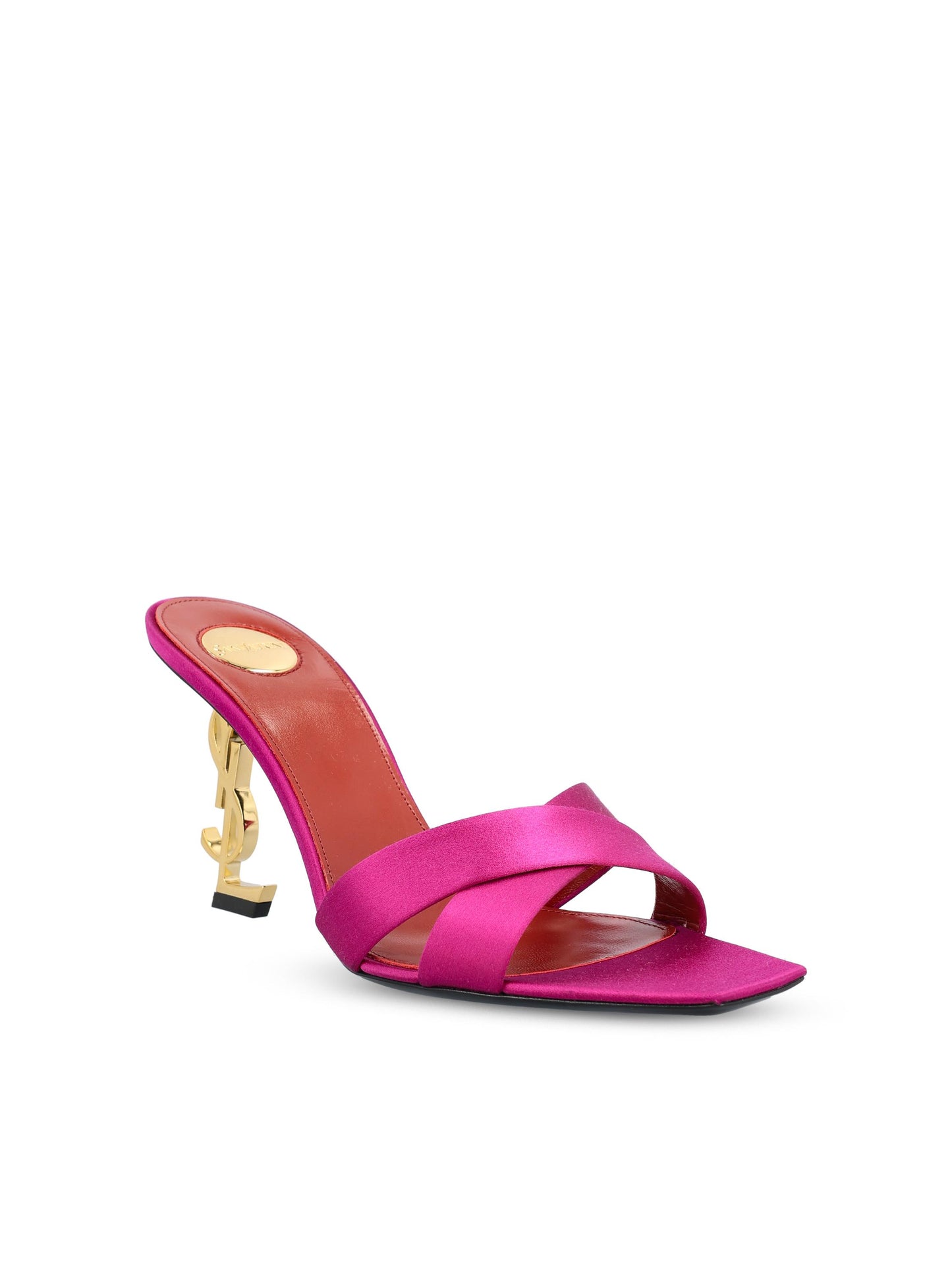 Mule realizzate in viscosa e seta. 818931 9QAB15518 SAINT LAURENT 