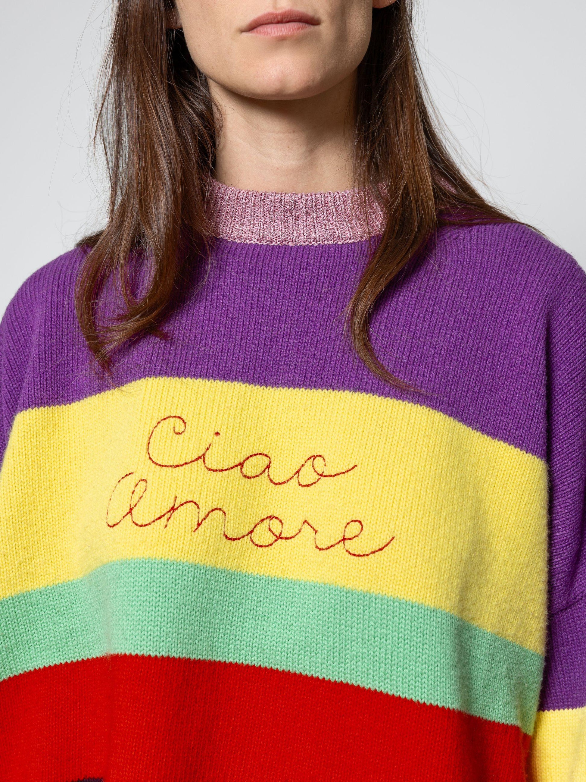 Maglia Maxi Stripes in lana. 2201 03 GIADA BENINCASA