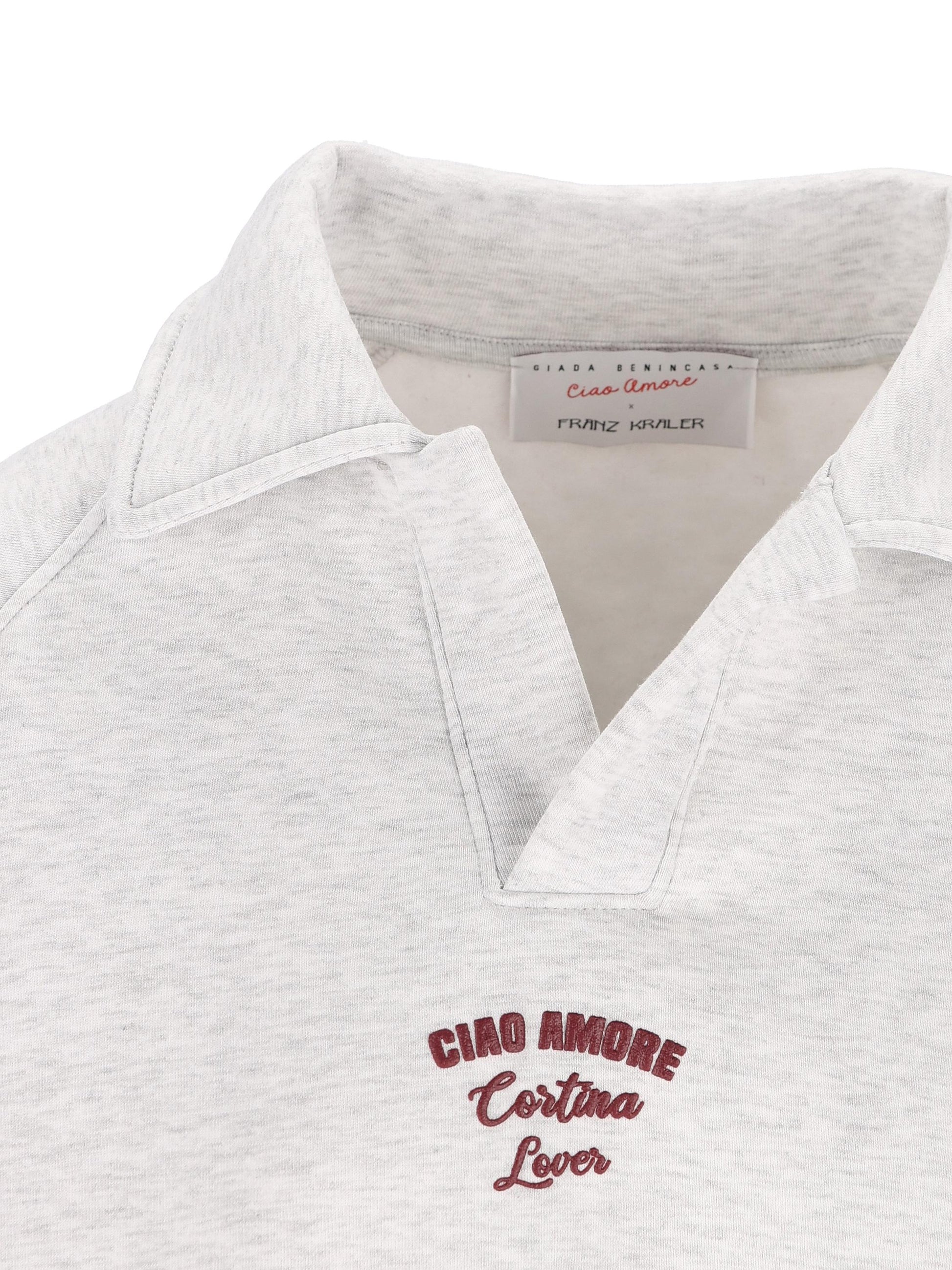 Polo in cotone "Ciao Amore Cortina Lover" F25ET1925K 38 GIADA BENINCASA 