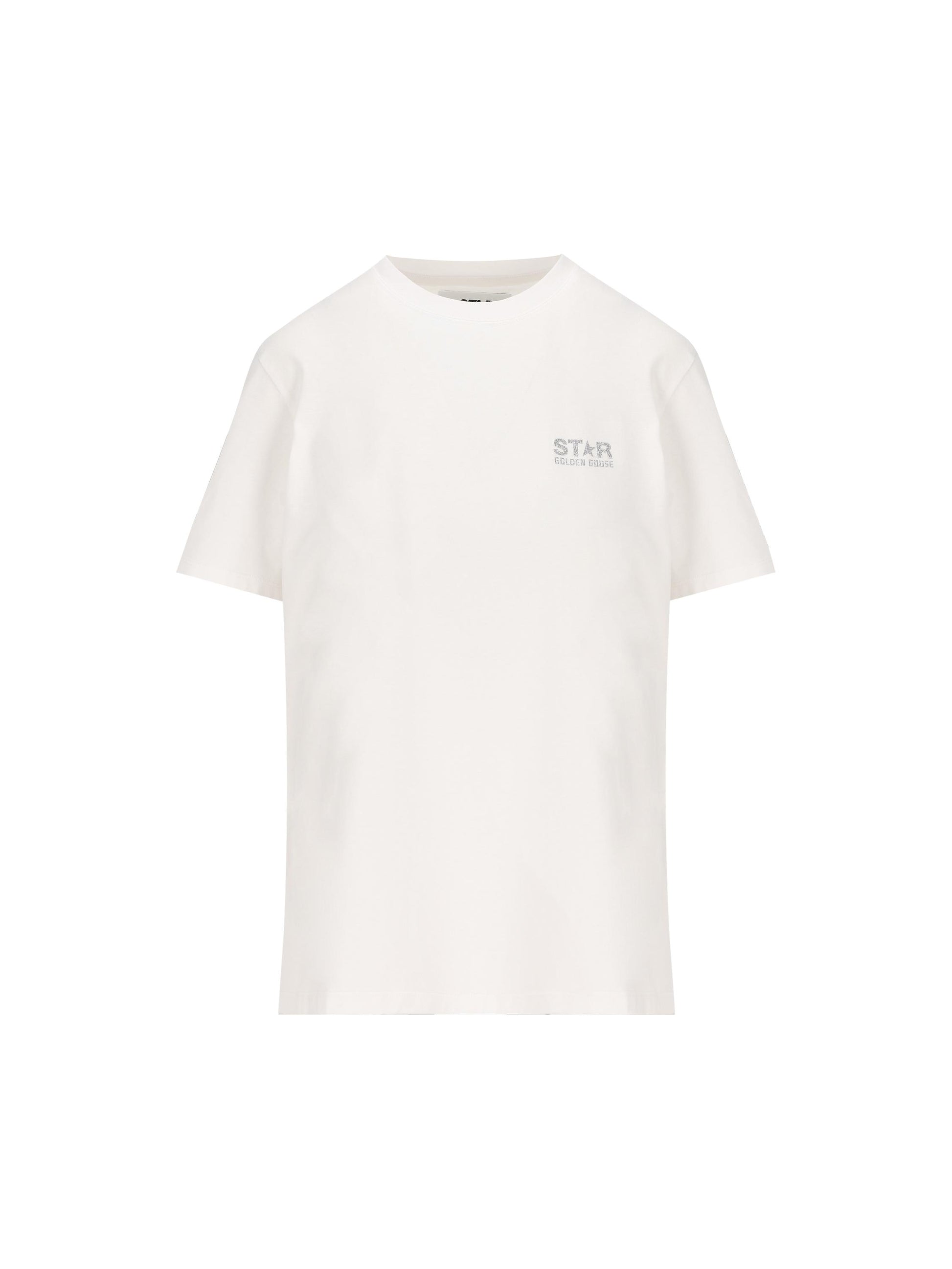 T-Shirt in cotone. GWP01220 P00059480185 GOLDEN GOOSE 