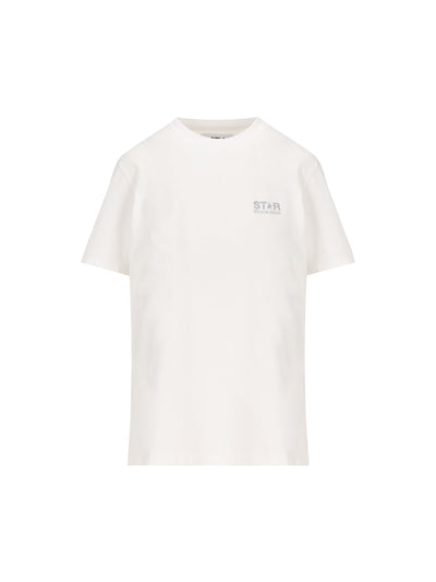 T-Shirt in cotone. GWP01220 P00059480185 GOLDEN GOOSE 