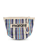 Pochette realizzata in nylon a righe. 23PPO0001FA-A1X17M TUCK ISABEL MARANT 