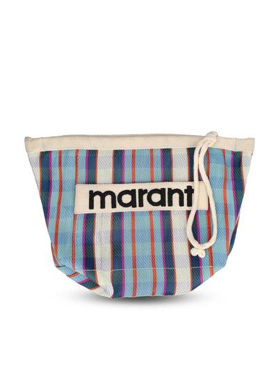 Pochette realizzata in nylon a righe. 23PPO0001FA-A1X17M TUCK ISABEL MARANT 