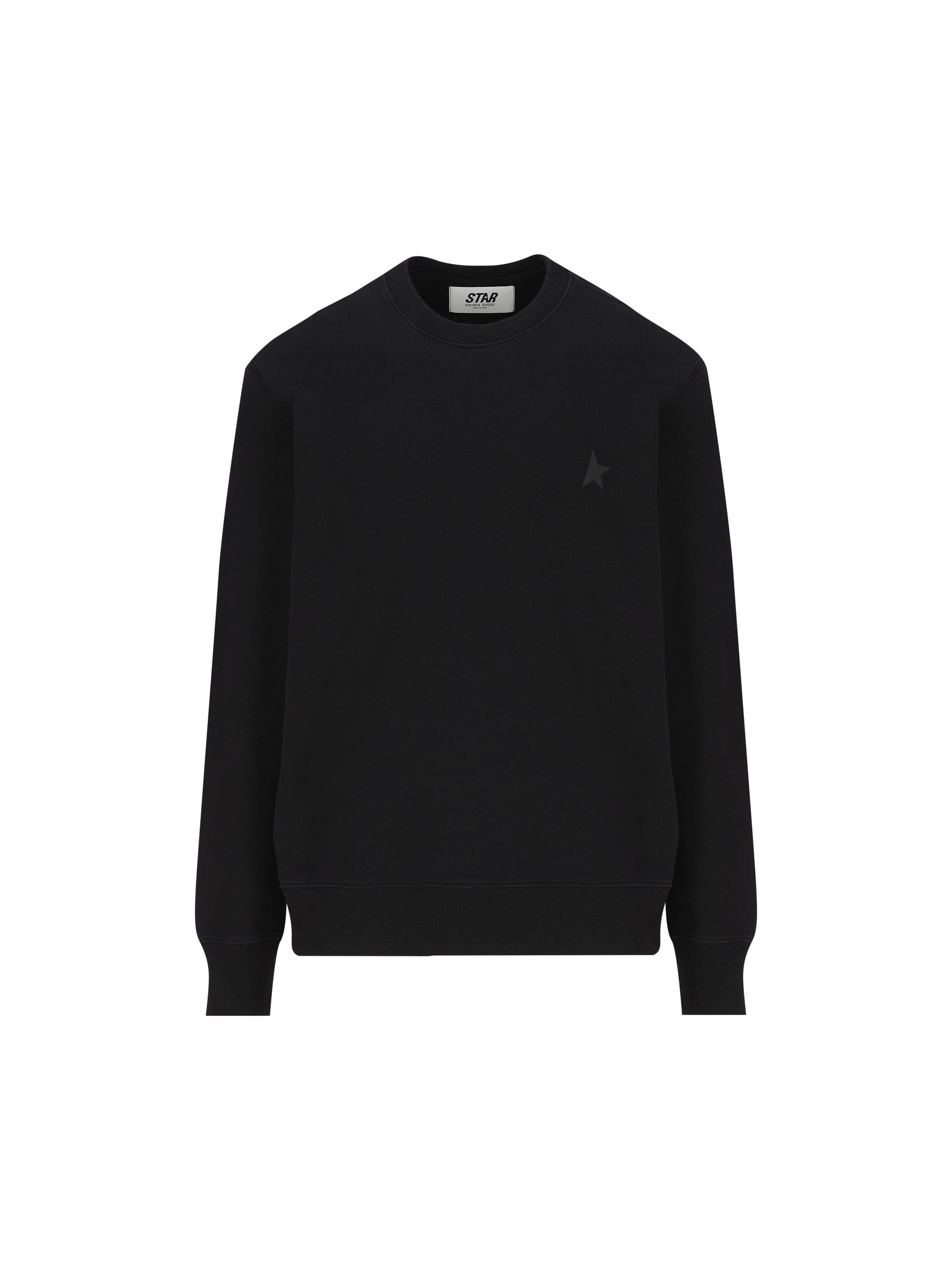 Felpa Archibald Collezione Star in cotone nero GMP01223 P00052590100 GOLDEN GOOSE 