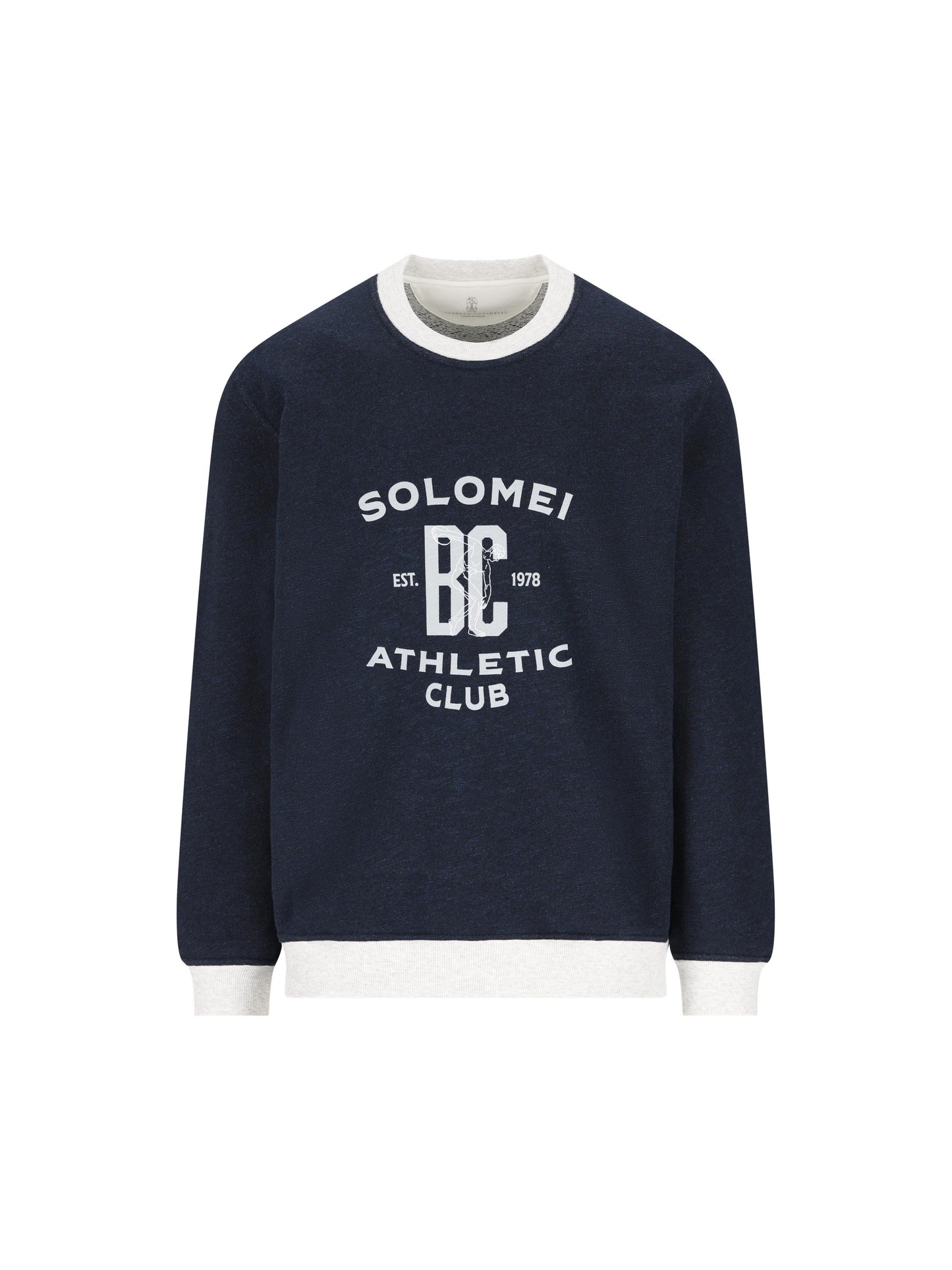 Felpa realizzata in cotone e lino. MR8313380G CD649 BRUNELLO CUCINELLI 