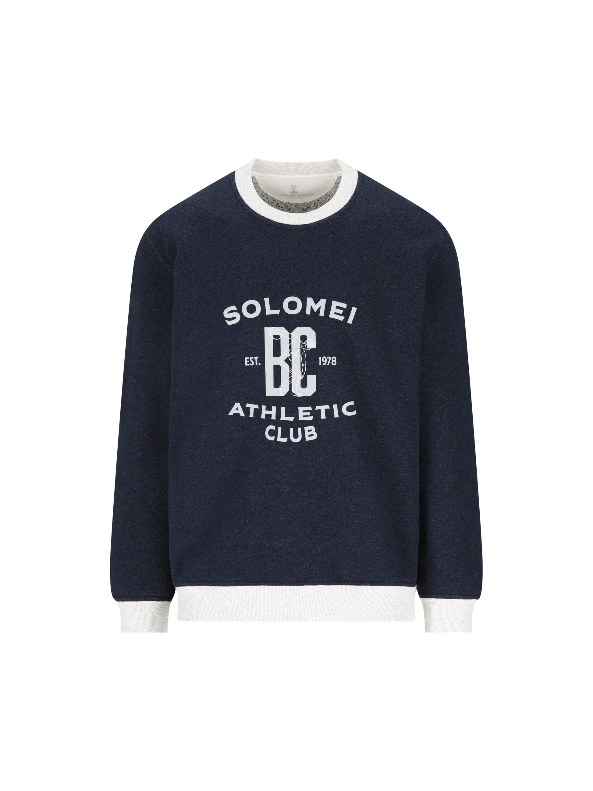 Felpa realizzata in cotone e lino. MR8313380G CD649 BRUNELLO CUCINELLI 