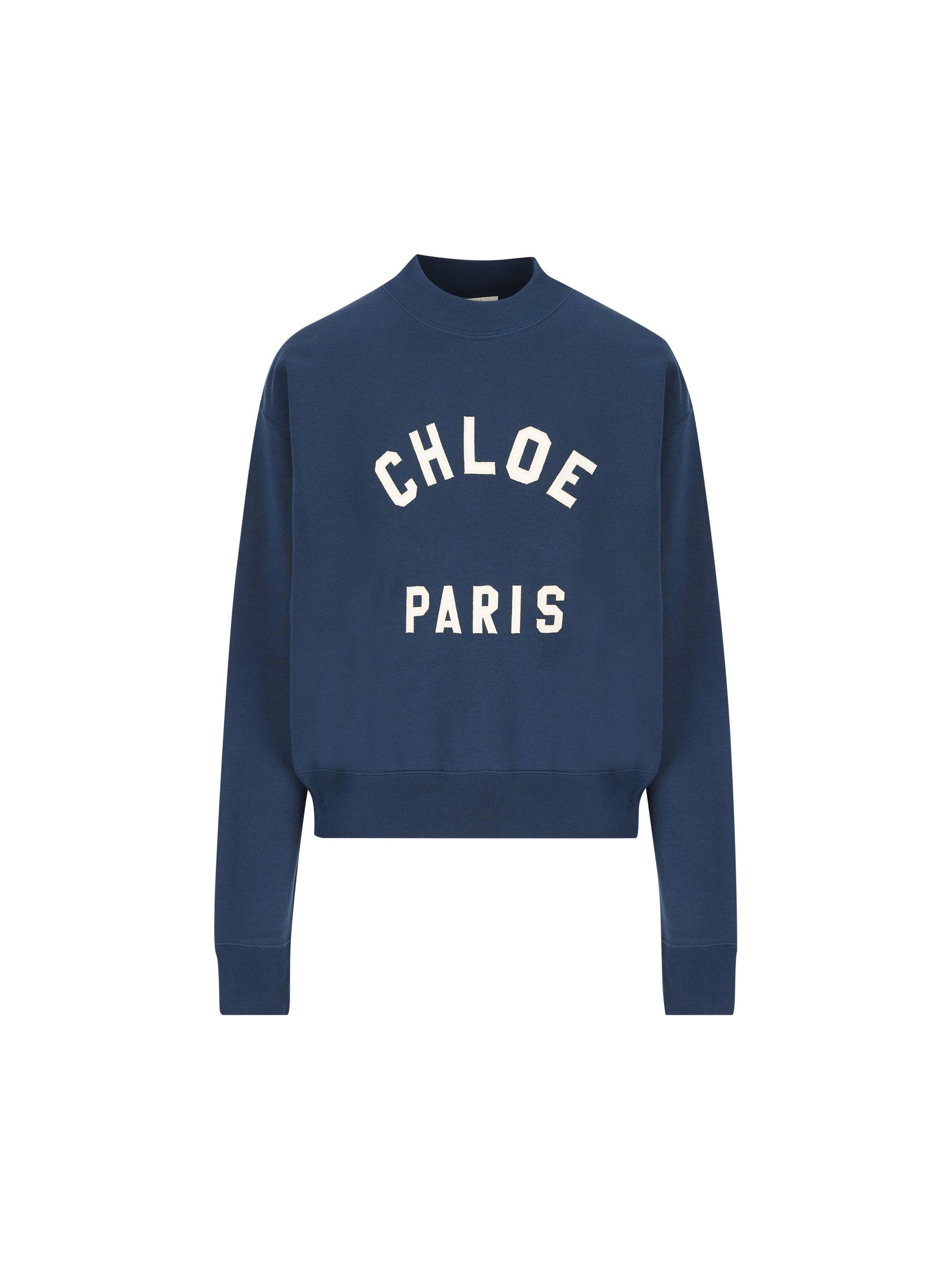 Pullover con collo a lupetto in pile di cotone. CH24AJH12192 4C6 CHLOE' 