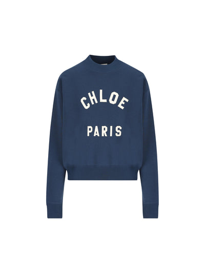 Pullover con collo a lupetto in pile di cotone. CH24AJH12192 4C6 CHLOE' 