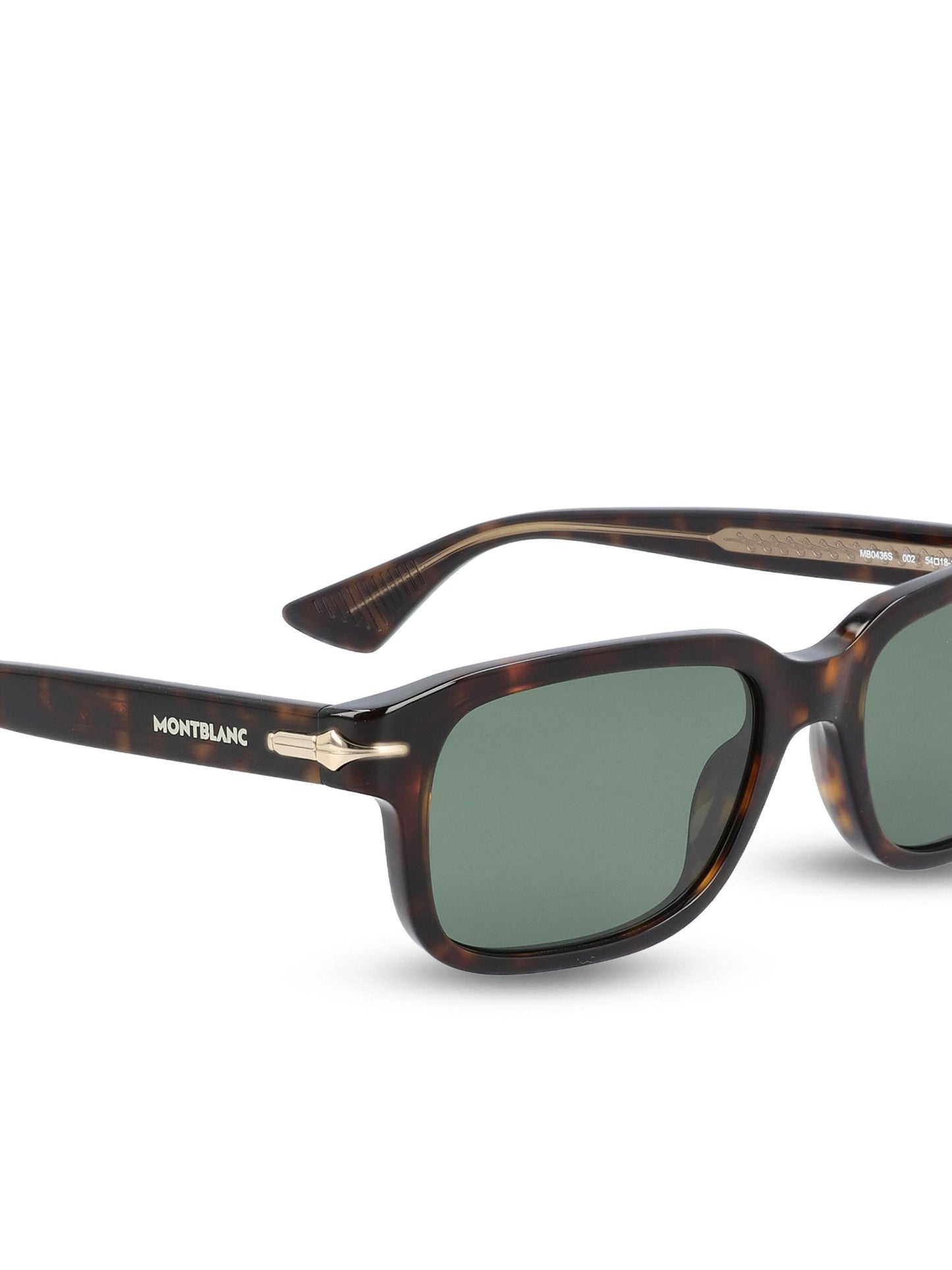 Occhiali da sole realizzati in acetato. MB0436S HAVANA-HAVANA-GREEN MONTBLANC 