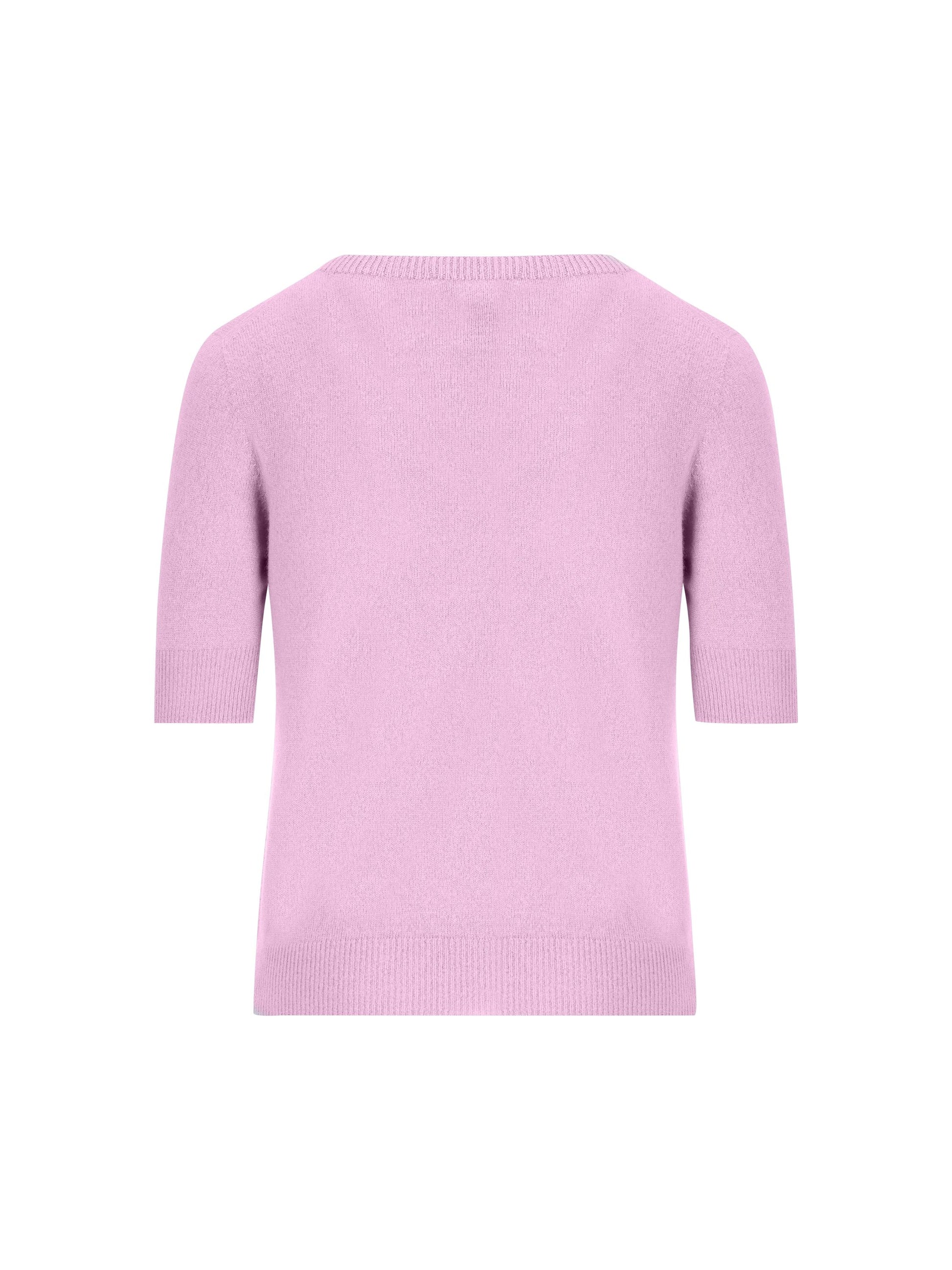Maglia realizzata in cashmere. V36614 QUARZO ROSA VANISE' 