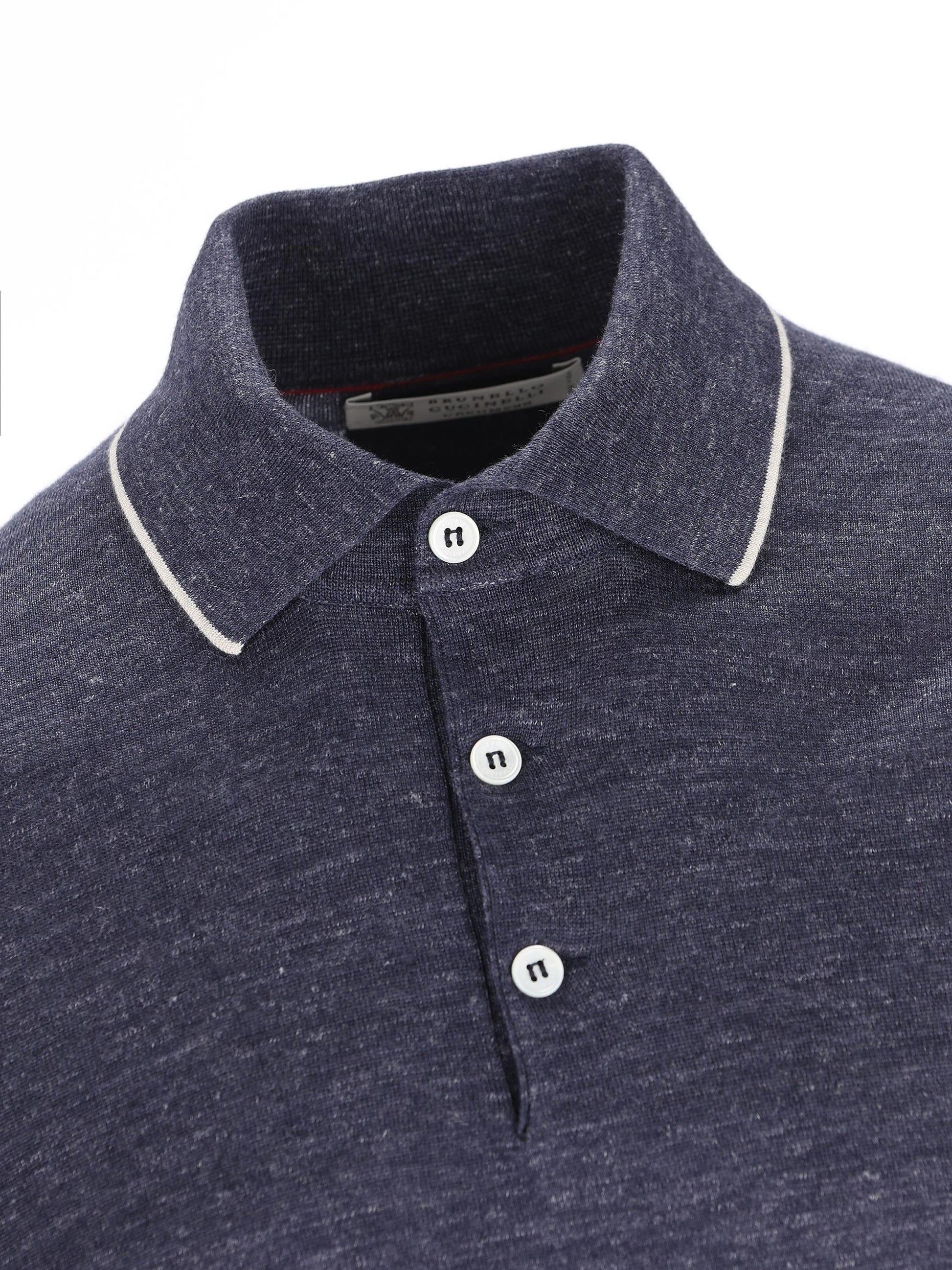 Polo realizzata in cashmere e seta. MHS805905 CKL07 BRUNELLO CUCINELLI 