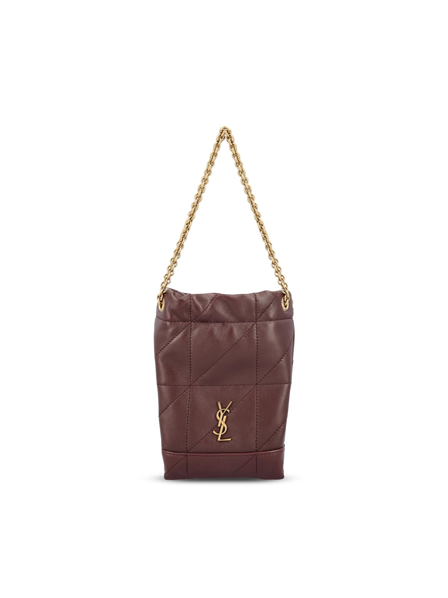 Secchiello realizzato in pelle. 863069 AAB326195 SAINT LAURENT 