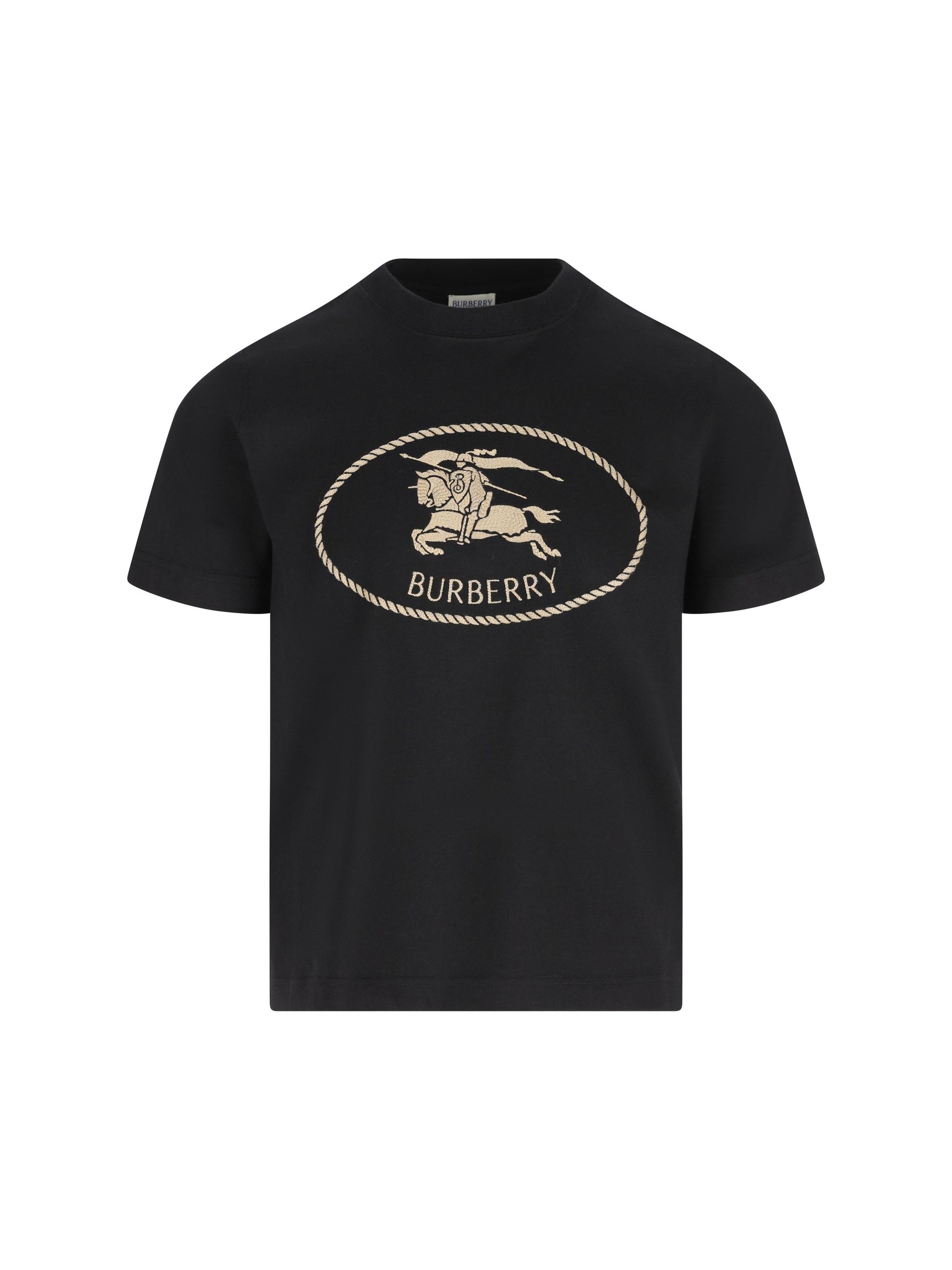 T-shirt in cotone con Knight Stamp 8111658 A1189 BURBERRY 