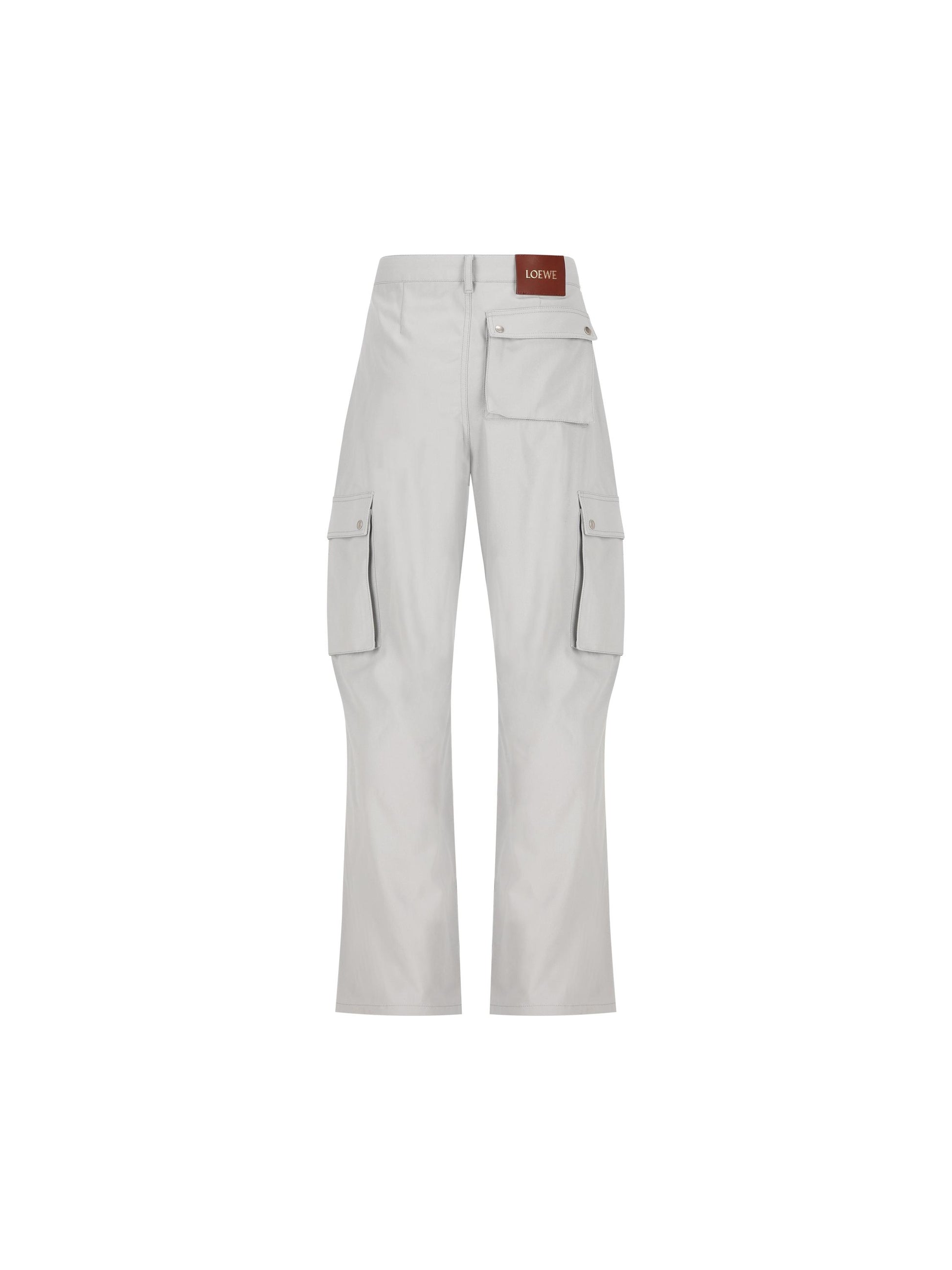 Pantaloni cargo in twill di cotone chiaro H526Y04WHC 1130 LOEWE 