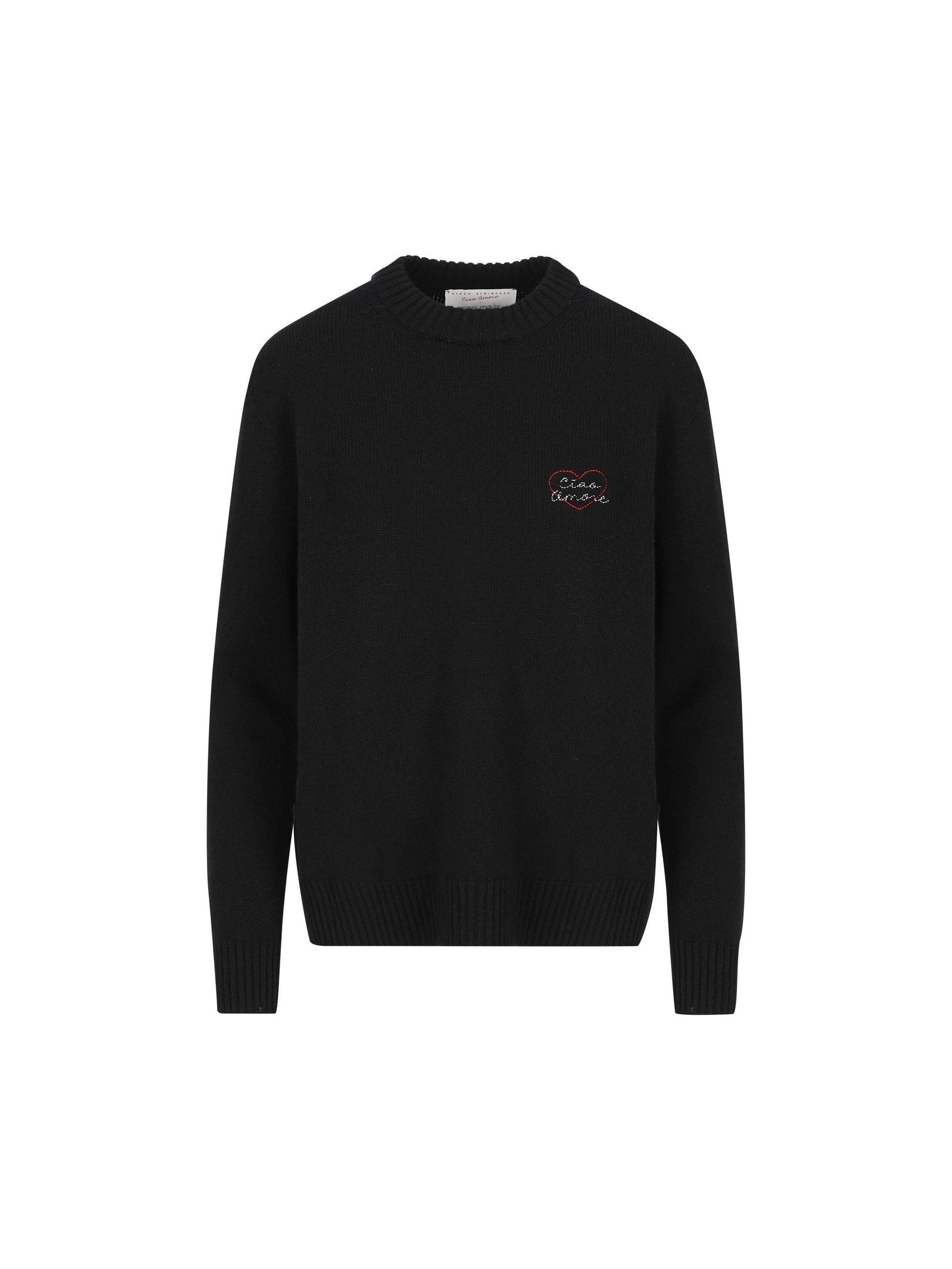 Pullover "Heartbeat" in cashmere. S25M10 02 GIADA BENINCASA 