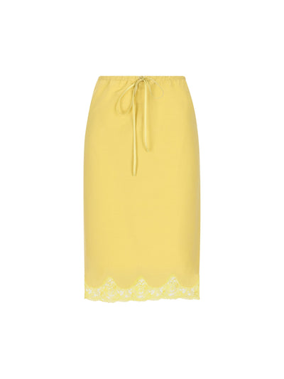 Gonna realizzata in cotone e seta. 856886 Y7J247000 SAINT LAURENT 