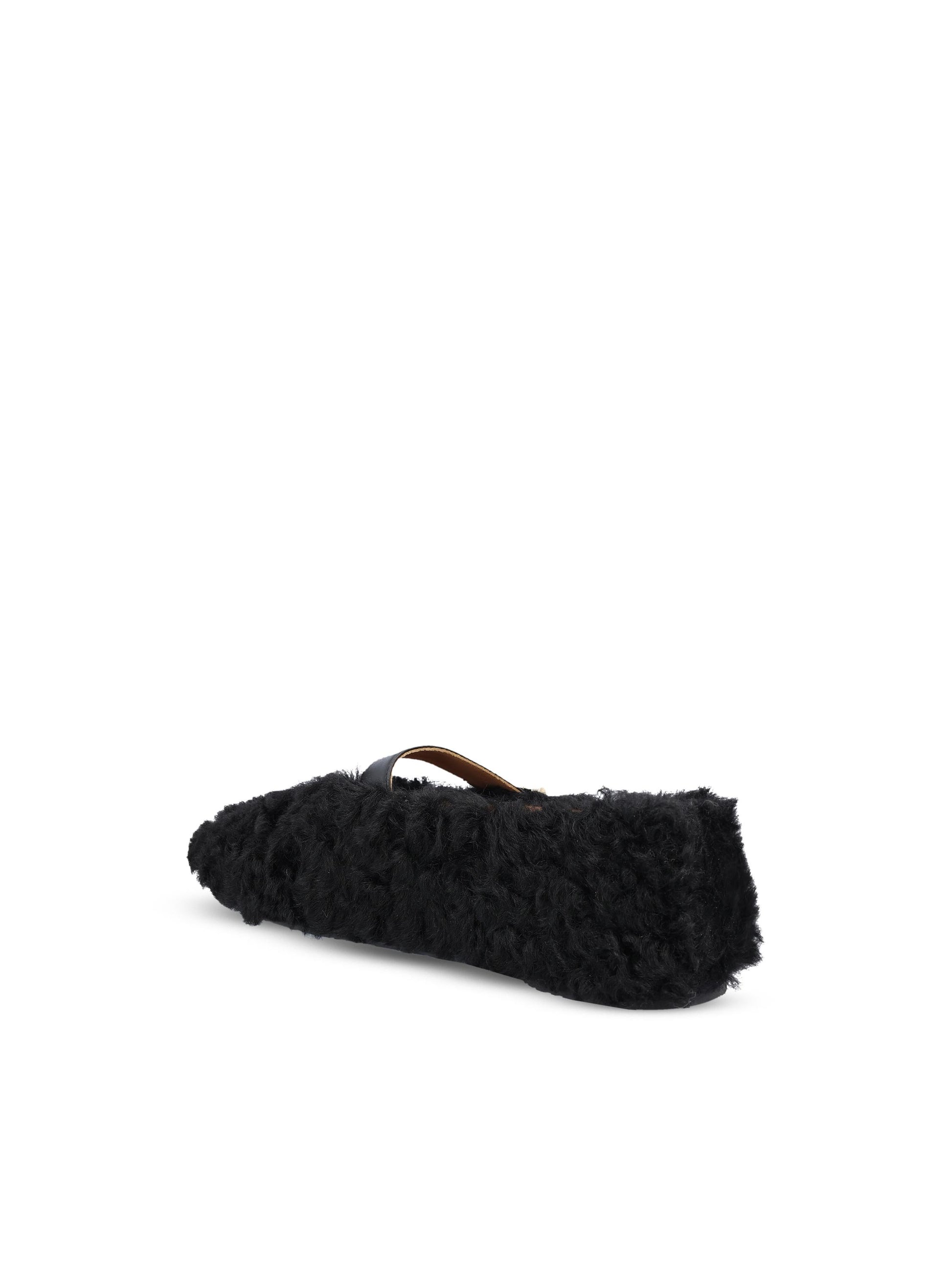 Ballerine realizzate in shearling 01K586 787502001 SALVATORE FERRAGAMO 