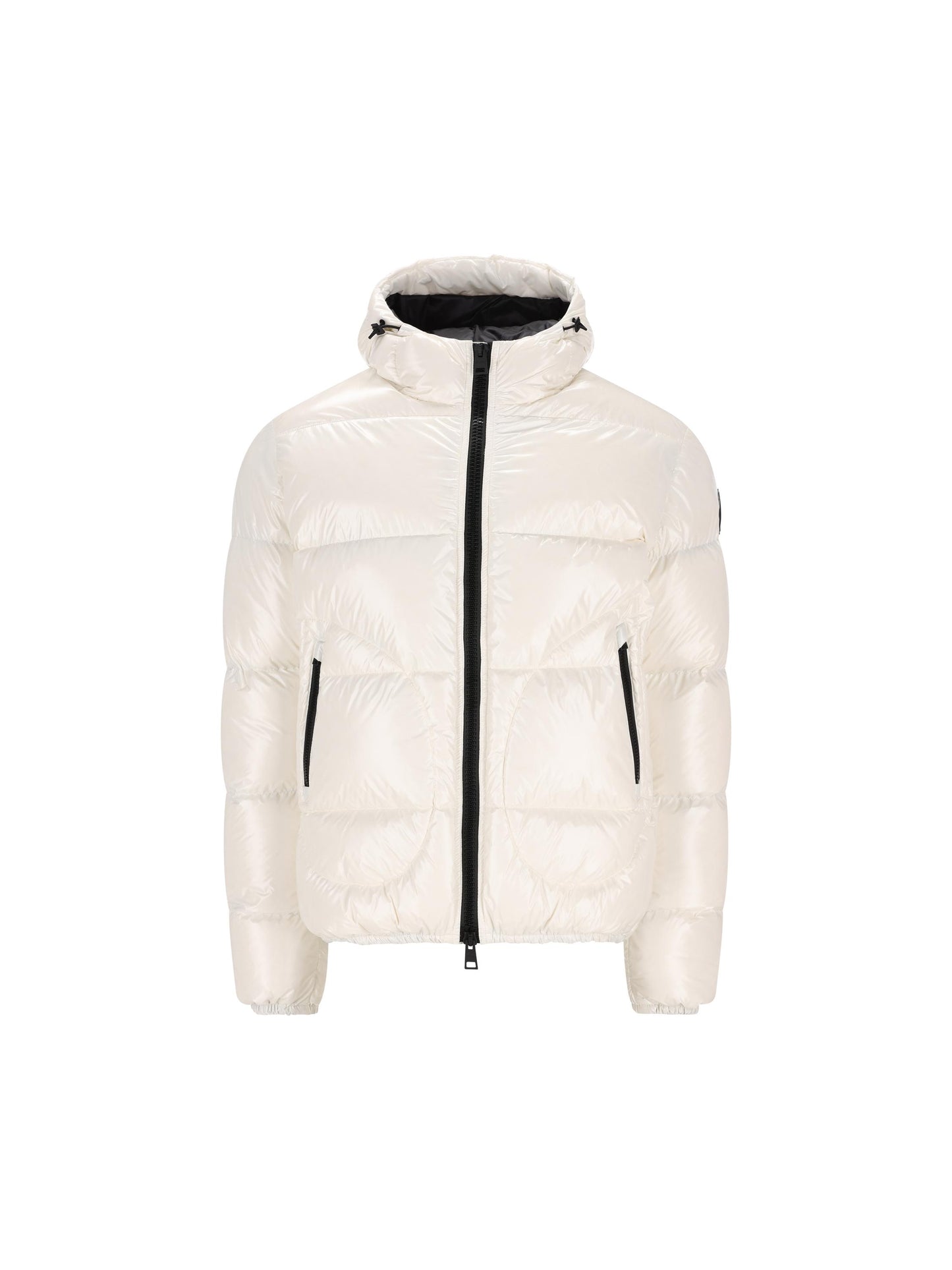 Piumino corto effetto lucido con cappuccio PI001133U 12220Z1000 HERNO 