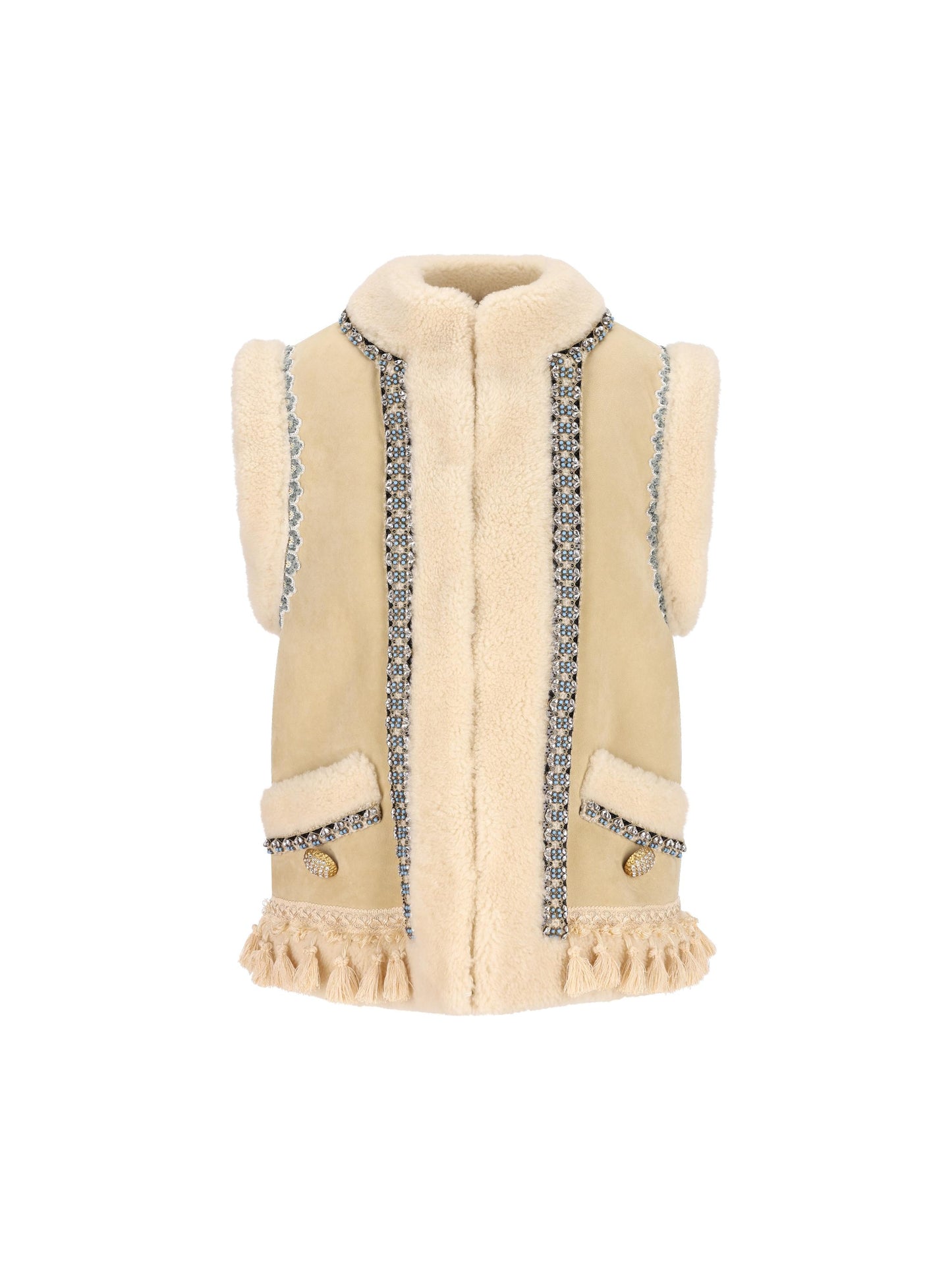 Gilet in pelle di agnello. 7B3NL00D9FC 094 VALENTINO GARAVANI 