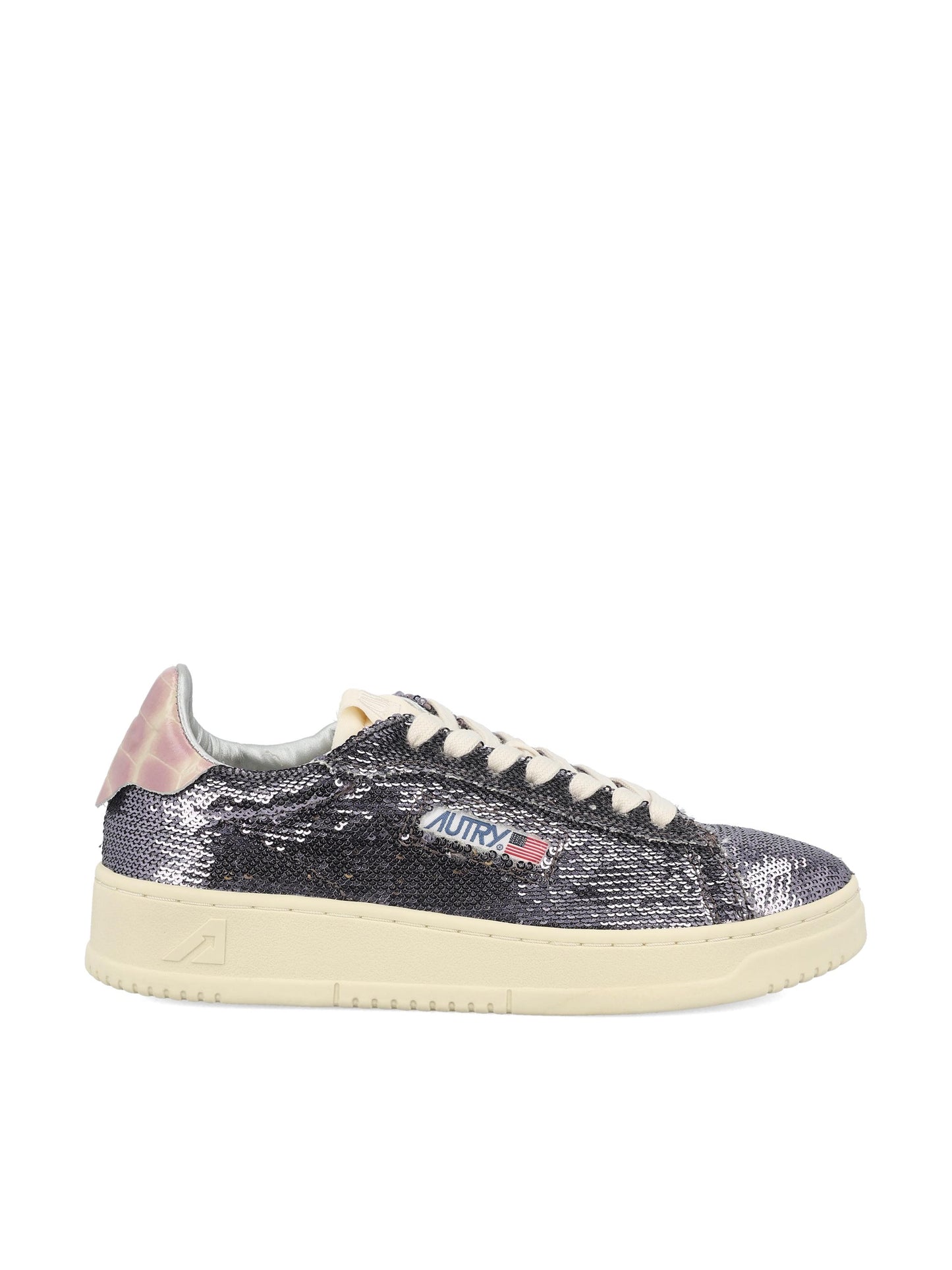 Sneakers realizzate in pelle e paillettes. ADLW TI02 AUTRY 