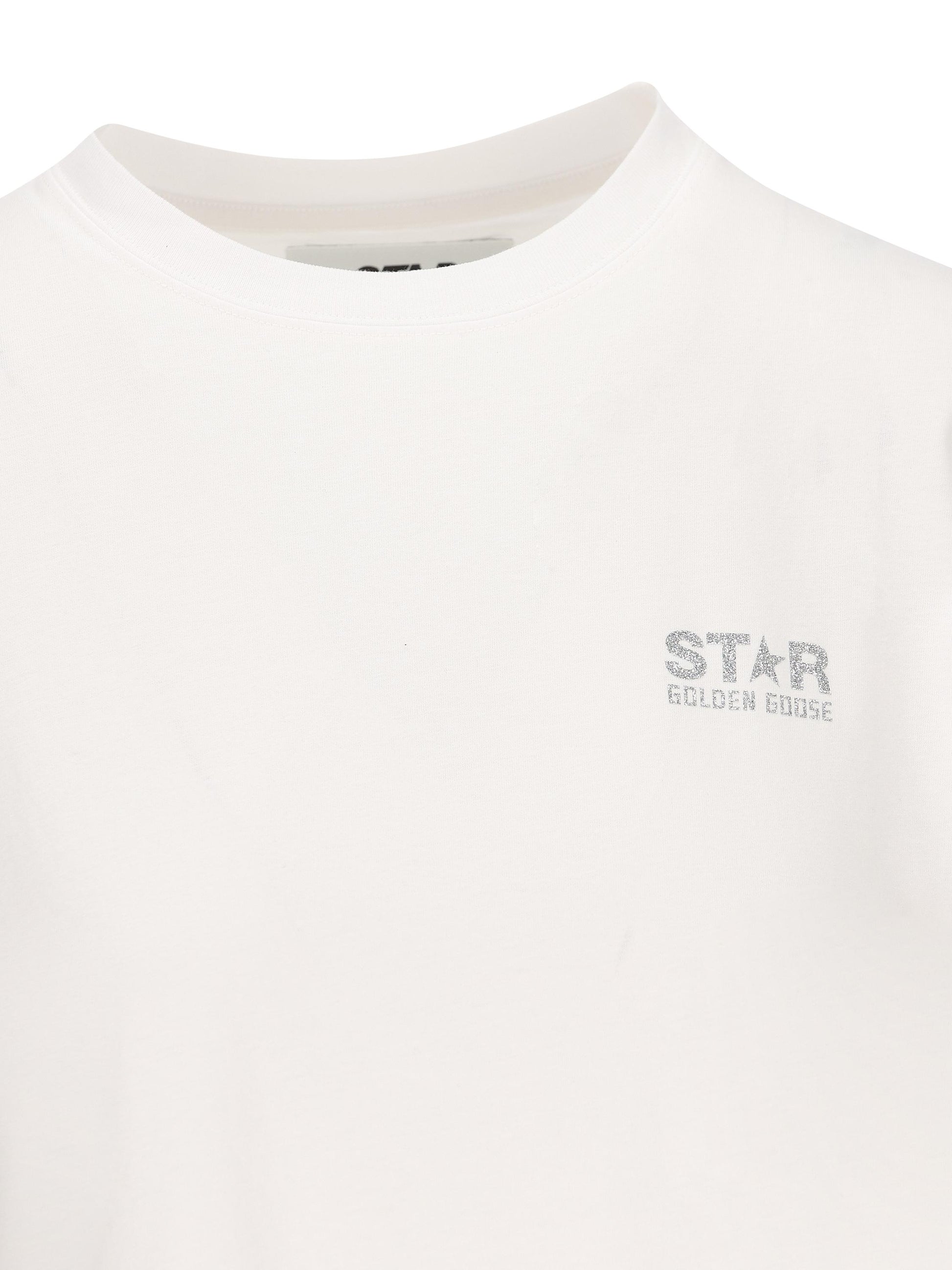 T-Shirt in cotone. GWP01220 P00059480185 GOLDEN GOOSE 