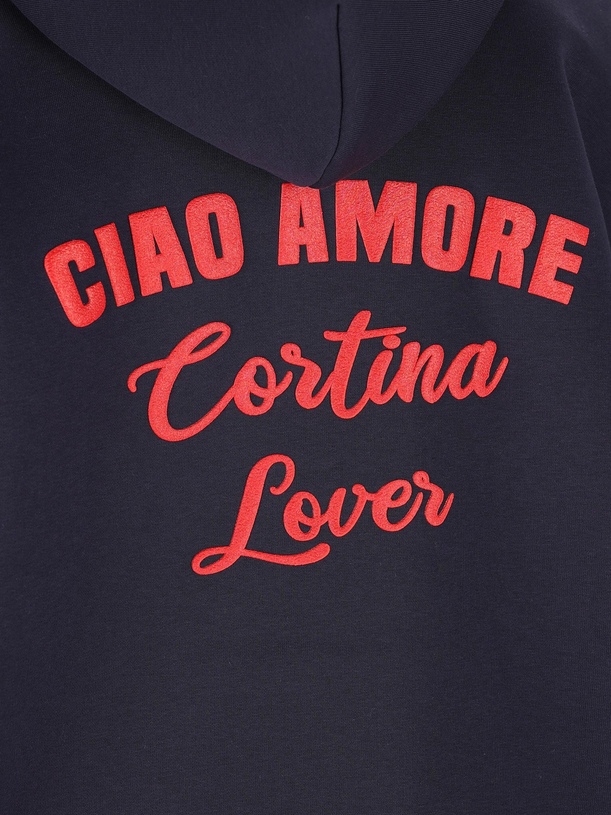 Felpa con cappuccio Ciao Amore Cortina Lover F25ET2322K 03 GIADA BENINCASA 
