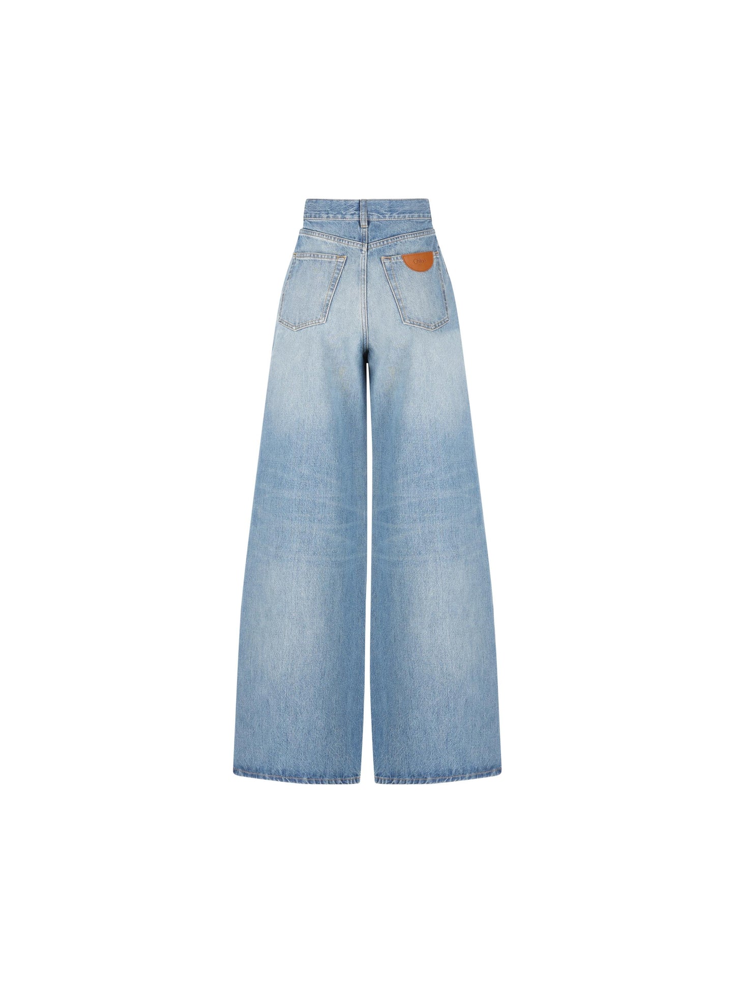 Jeans a gamba ampia e vita alta in denim CH26SDP02252 40R CHLOE' 