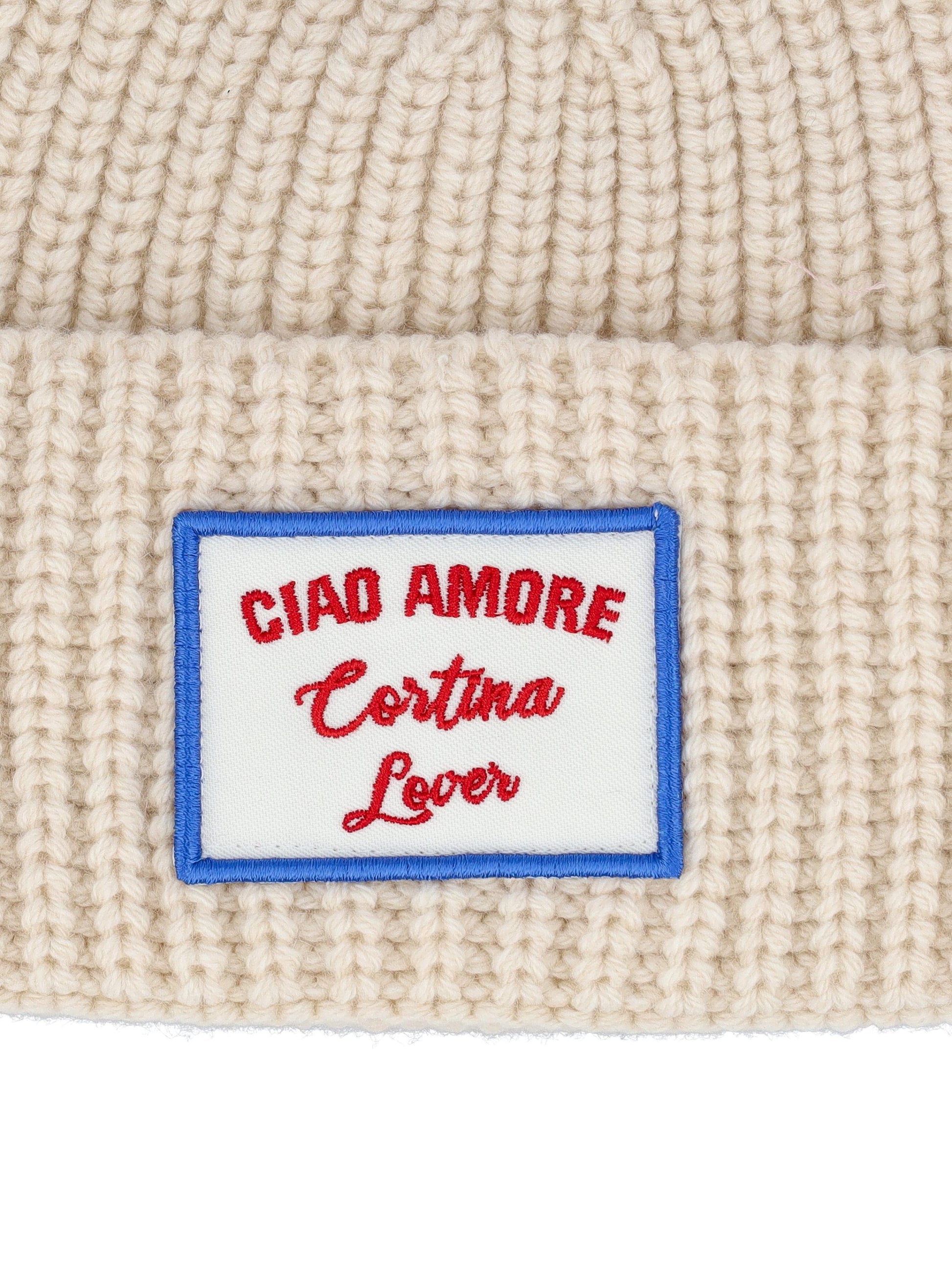 Cappello in lana e cashmere "Ciao Amore Cortina Lover" F25EM2831K 01 GIADA BENINCASA 