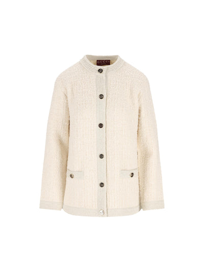 Cardigan realizzato in lana e poliammide. 851946 XKFAR9943 GUCCI 