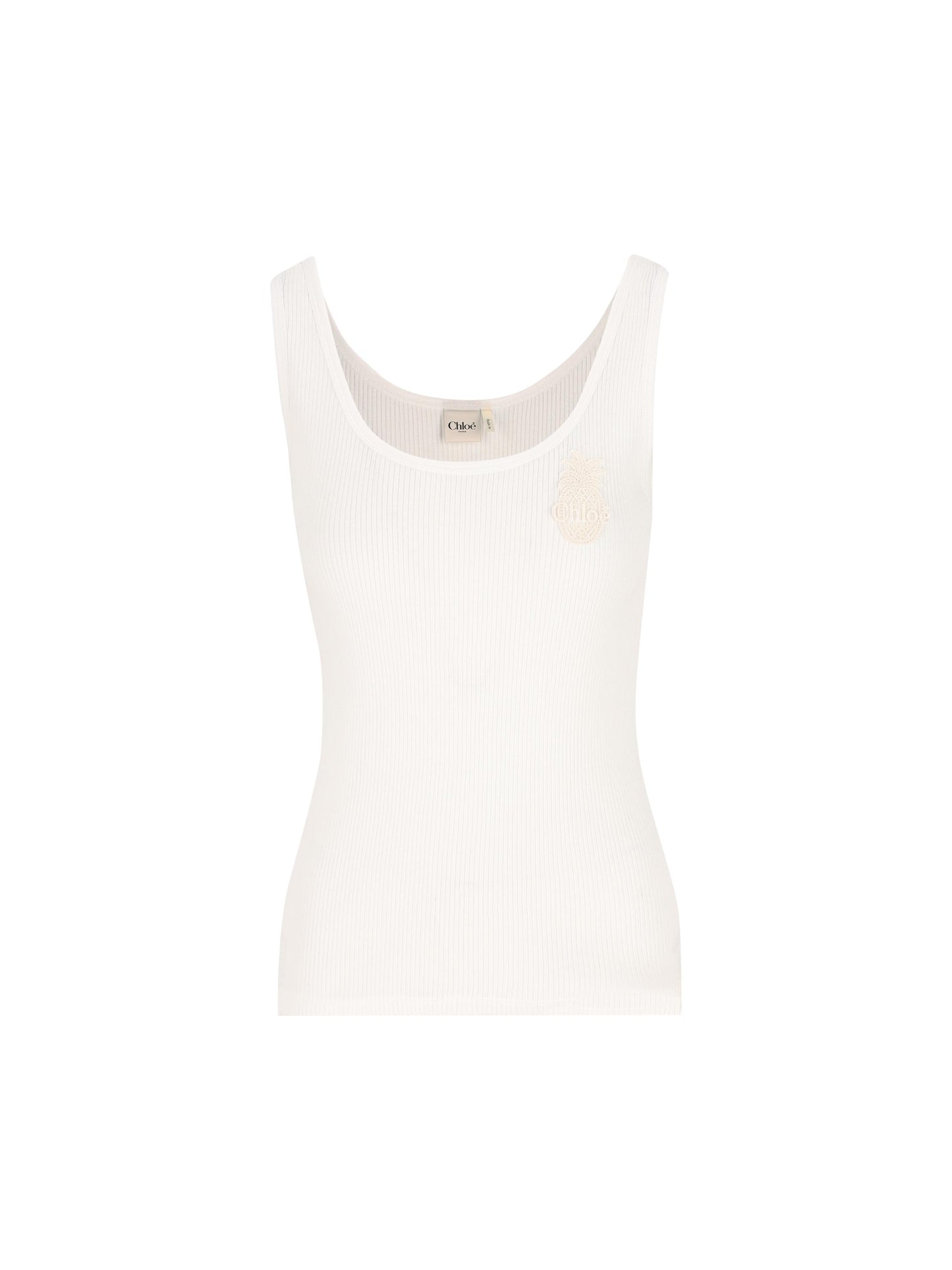 Canotta in cotone. CH25AJH12176 101 CHLOE' 
