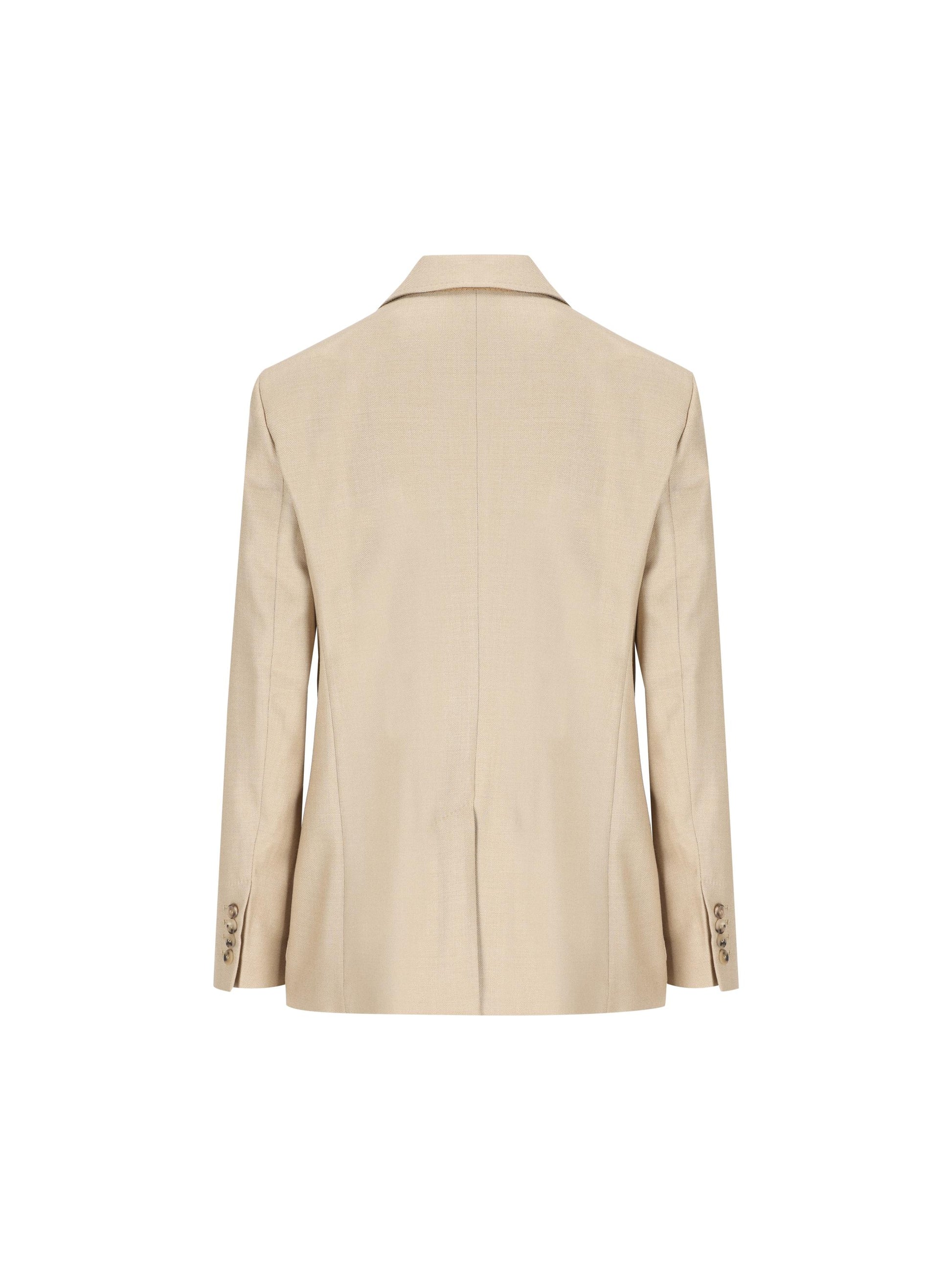 Blazer realizzato in canvas di lana e seta. 2611041111600 002 MAX MARA 