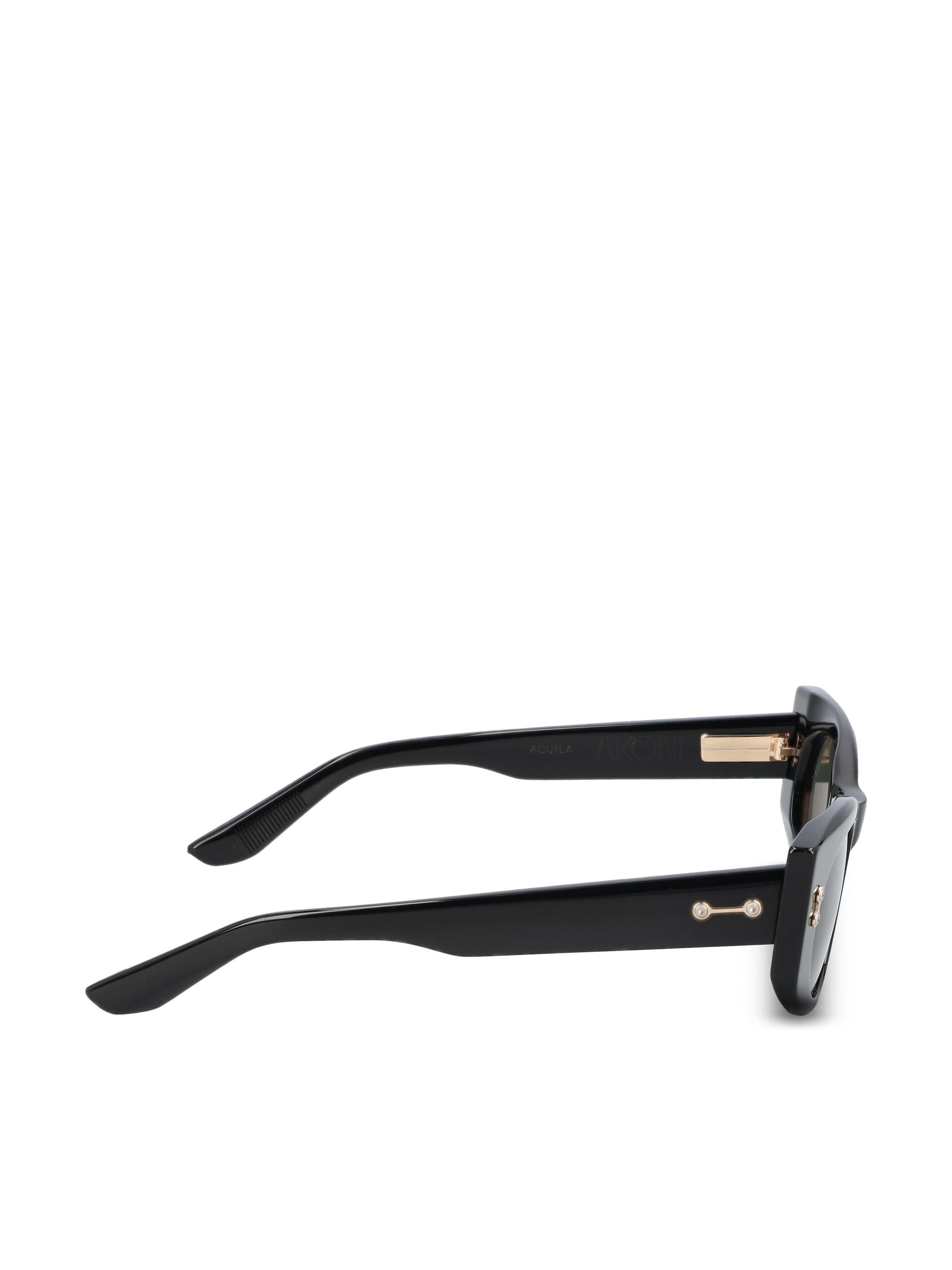 Occhiali da sole in acetato giapponese. AKS-103A-52 BLK AKONI 