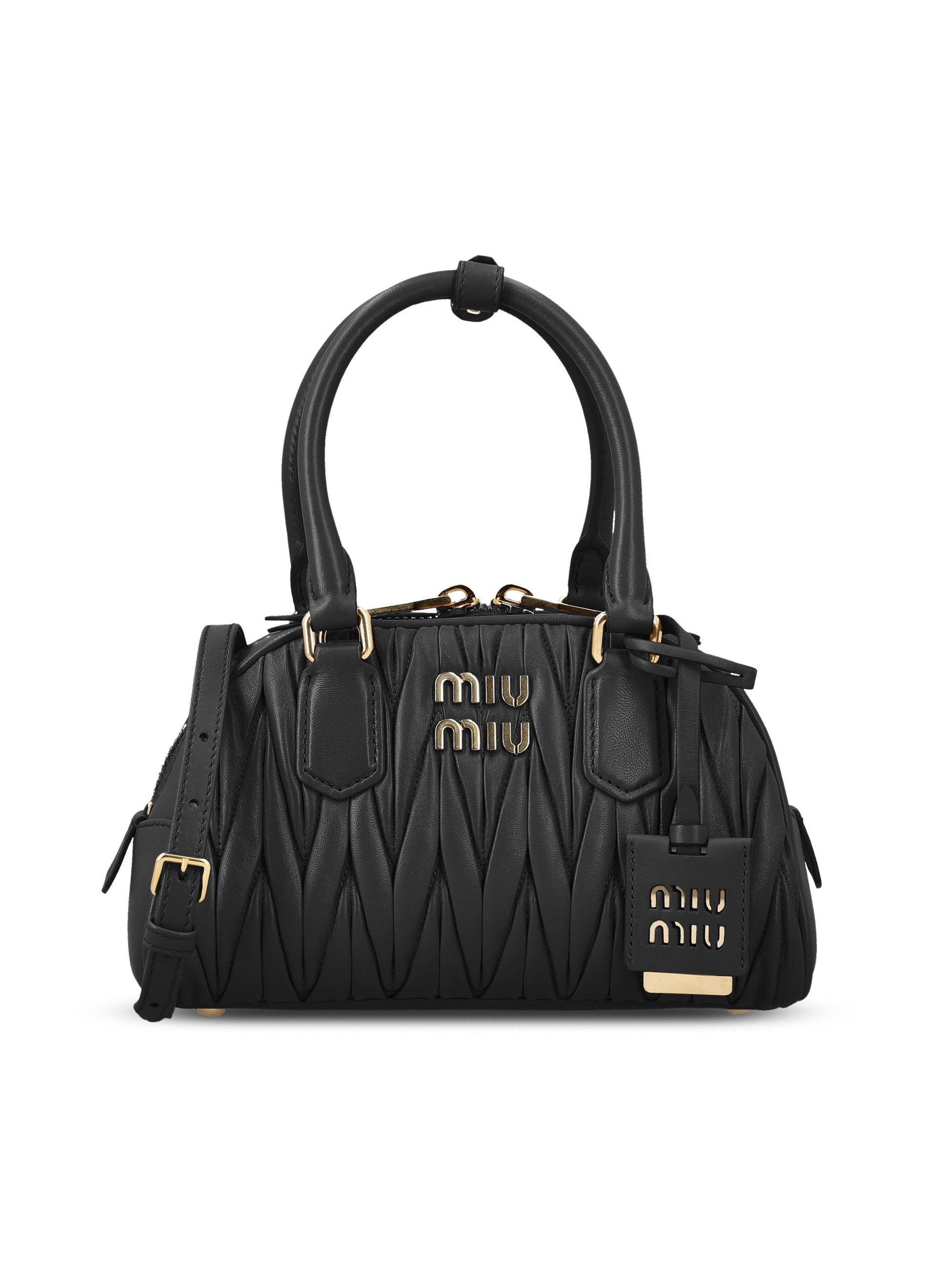 Borsa Arcadie in nappa matelassé 5BB191 AN88F0002 MIU MIU 