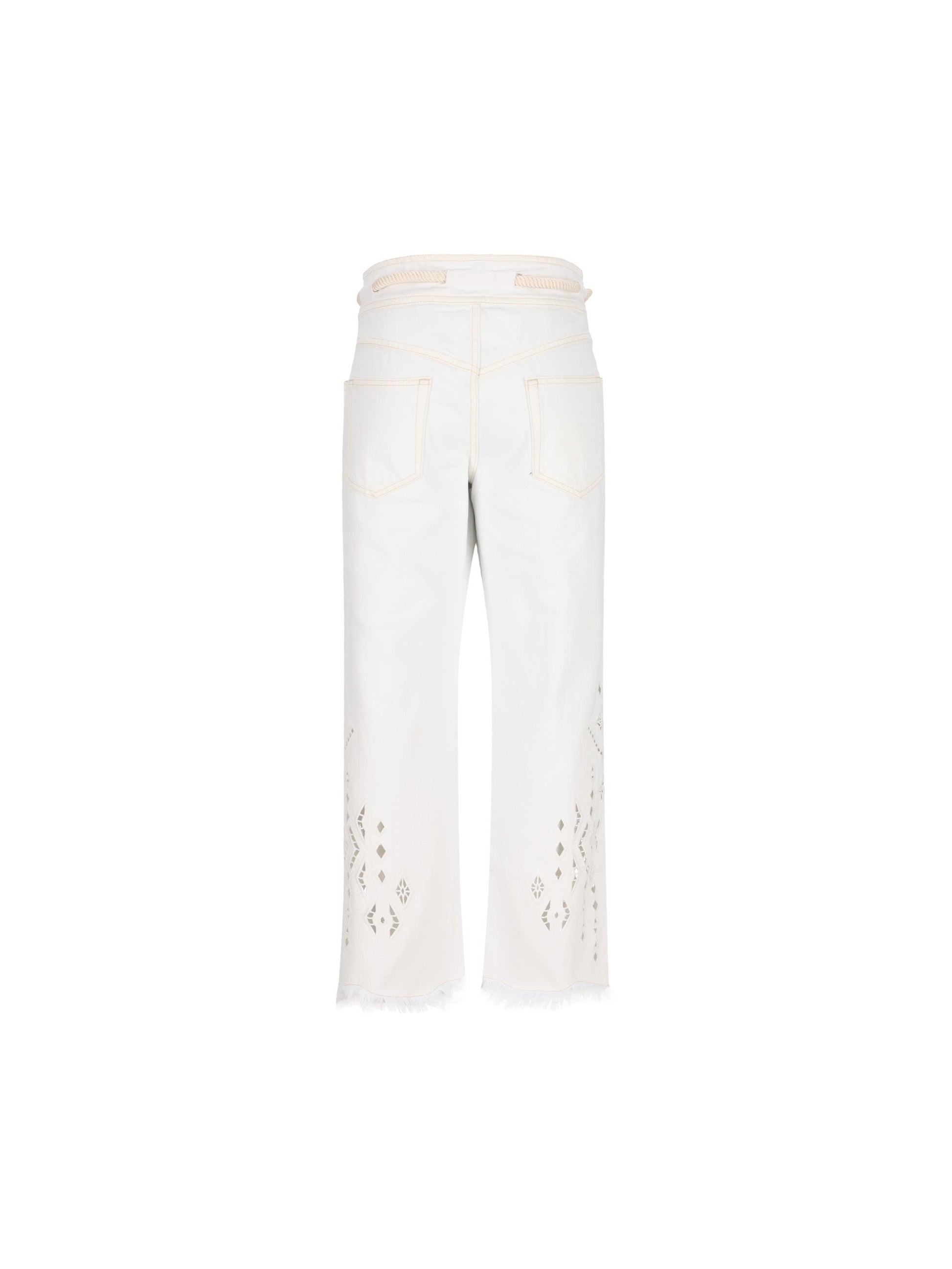 Pantaloni realizzati in cotone. 26EPA0694FA-D2H01I 20WH ISABEL MARANT 