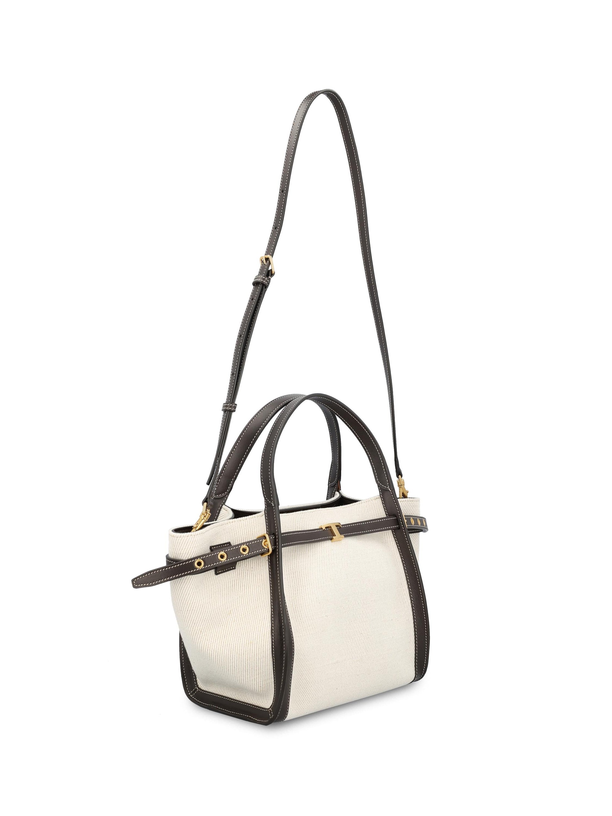 Borsa realizzata in tela misto lino. XBWTIMAT200U6J 043X TOD'S 